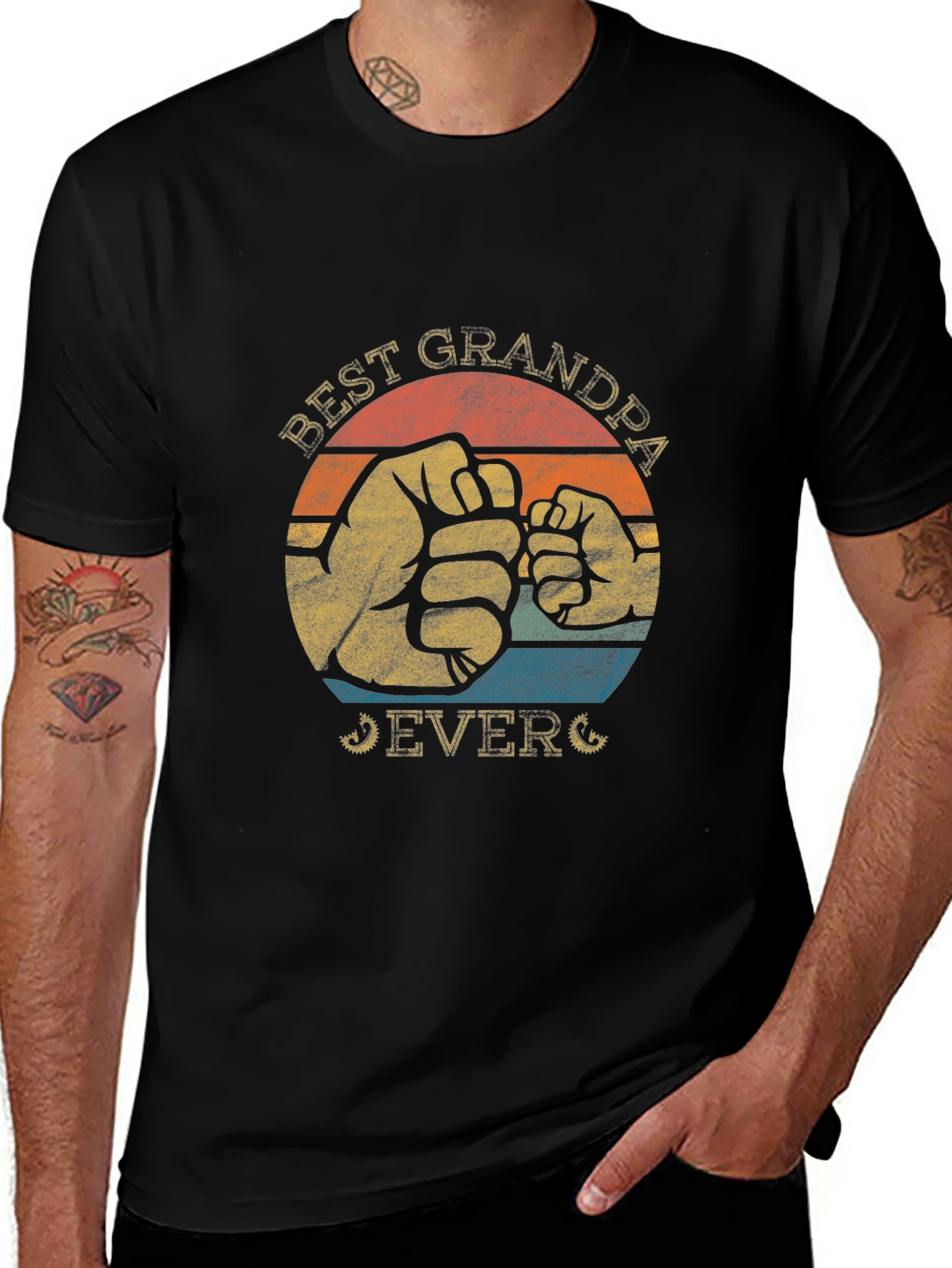 Variant 25 of Best Grandpa Ever Graphic T-Shirt