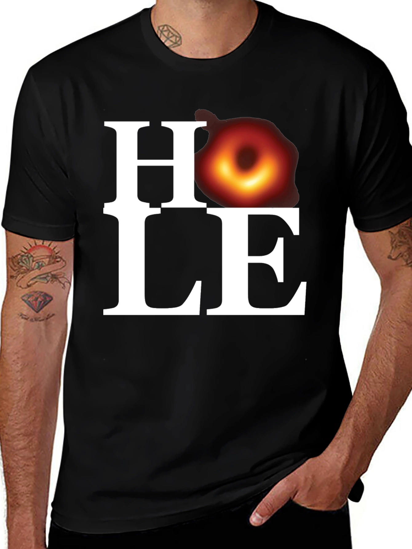 Variant 4 of Black Hole Humor T-Shirt - Astronomy Tee