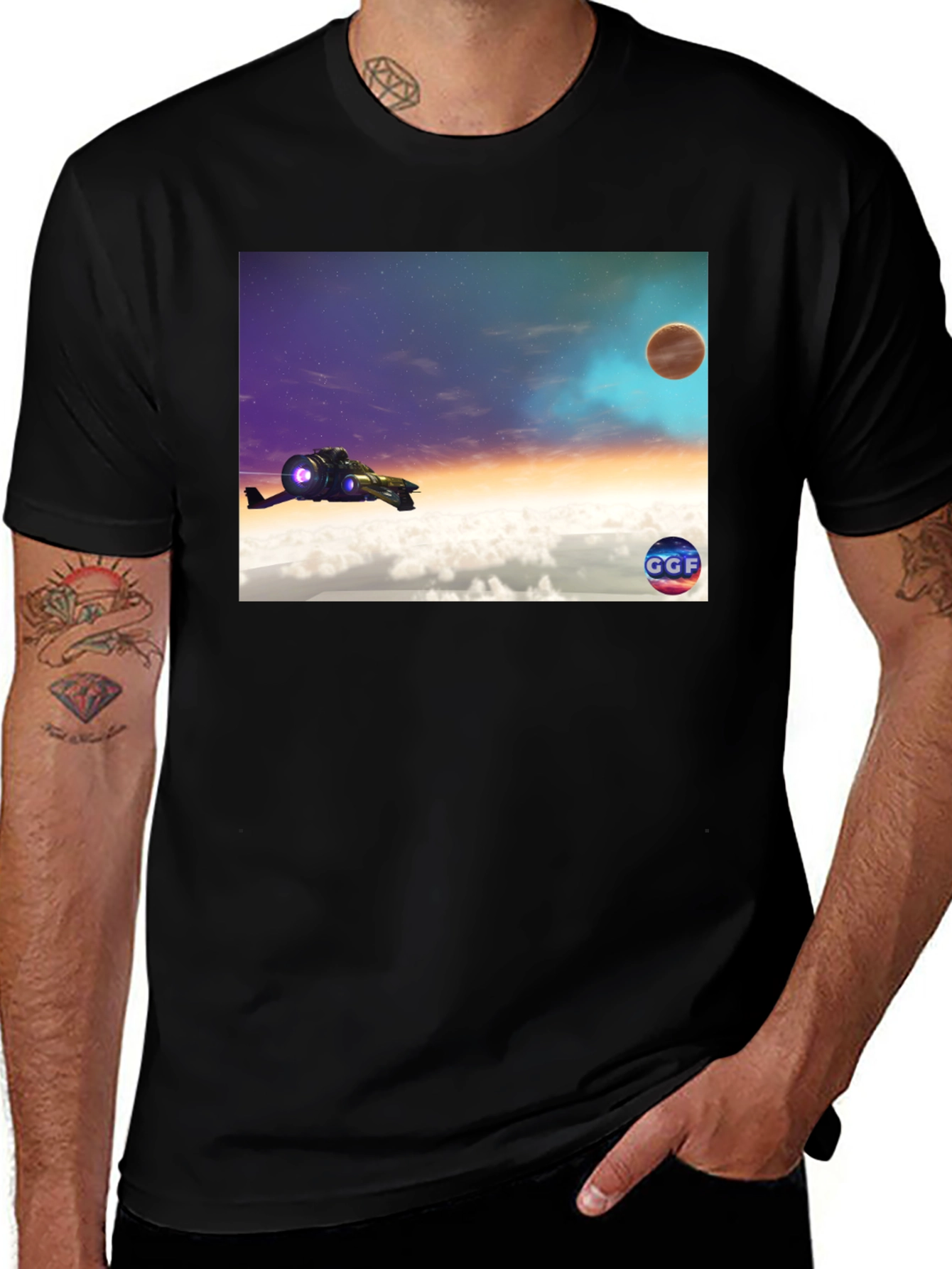 Sci-Fi Spaceship T-Shirt