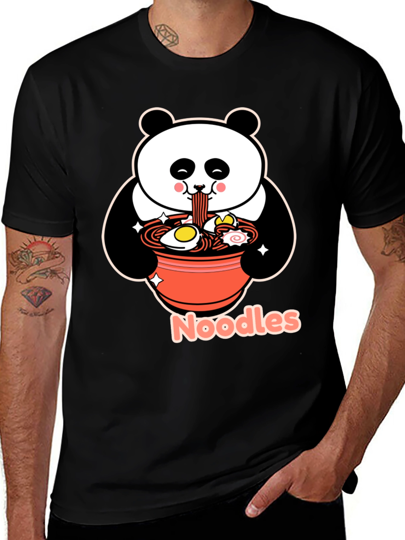 Variant 30 of Panda Noodles Graphic T-Shirt