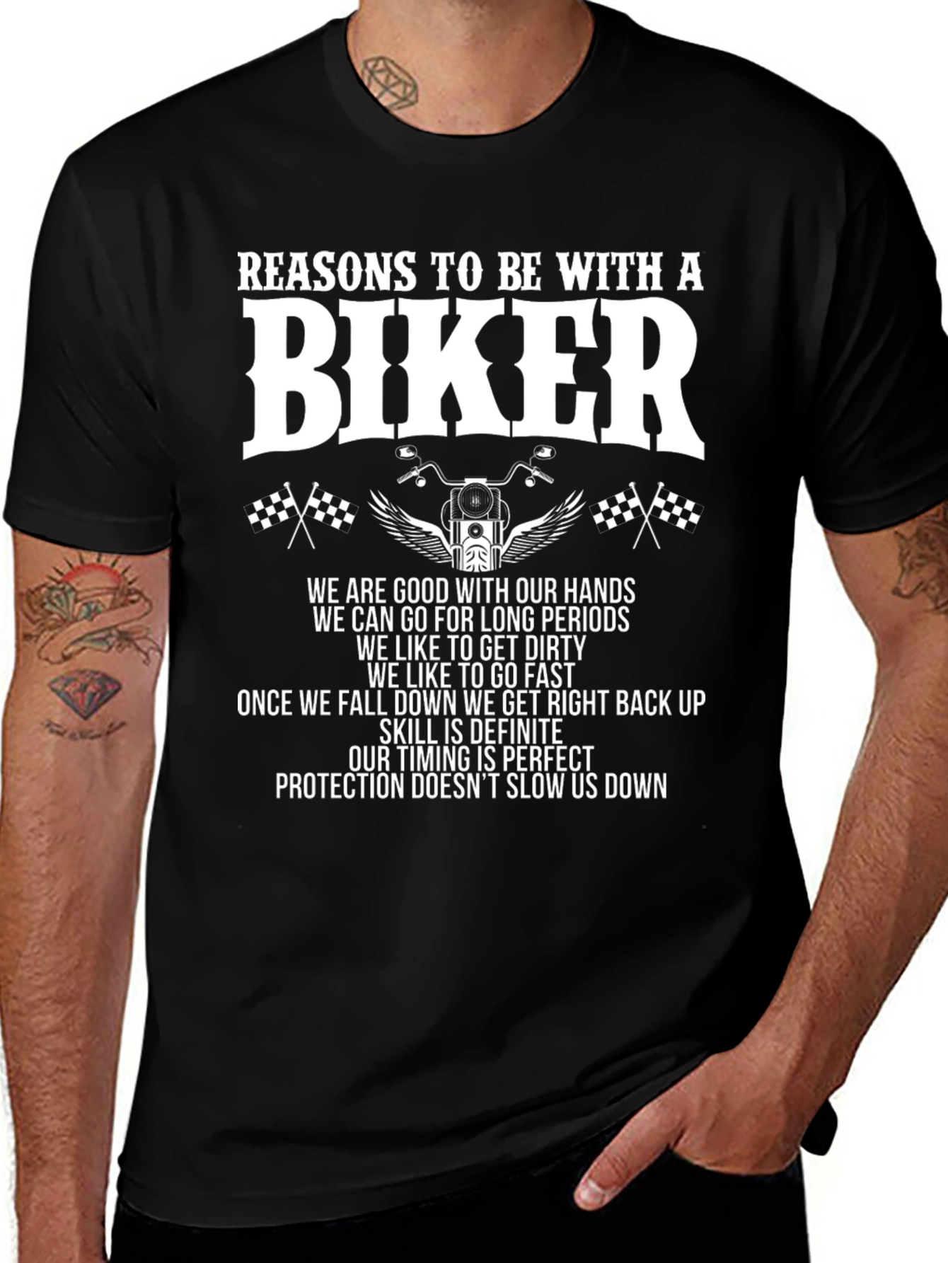 Variant 20 of Reasons to be With a Biker T-Shirt