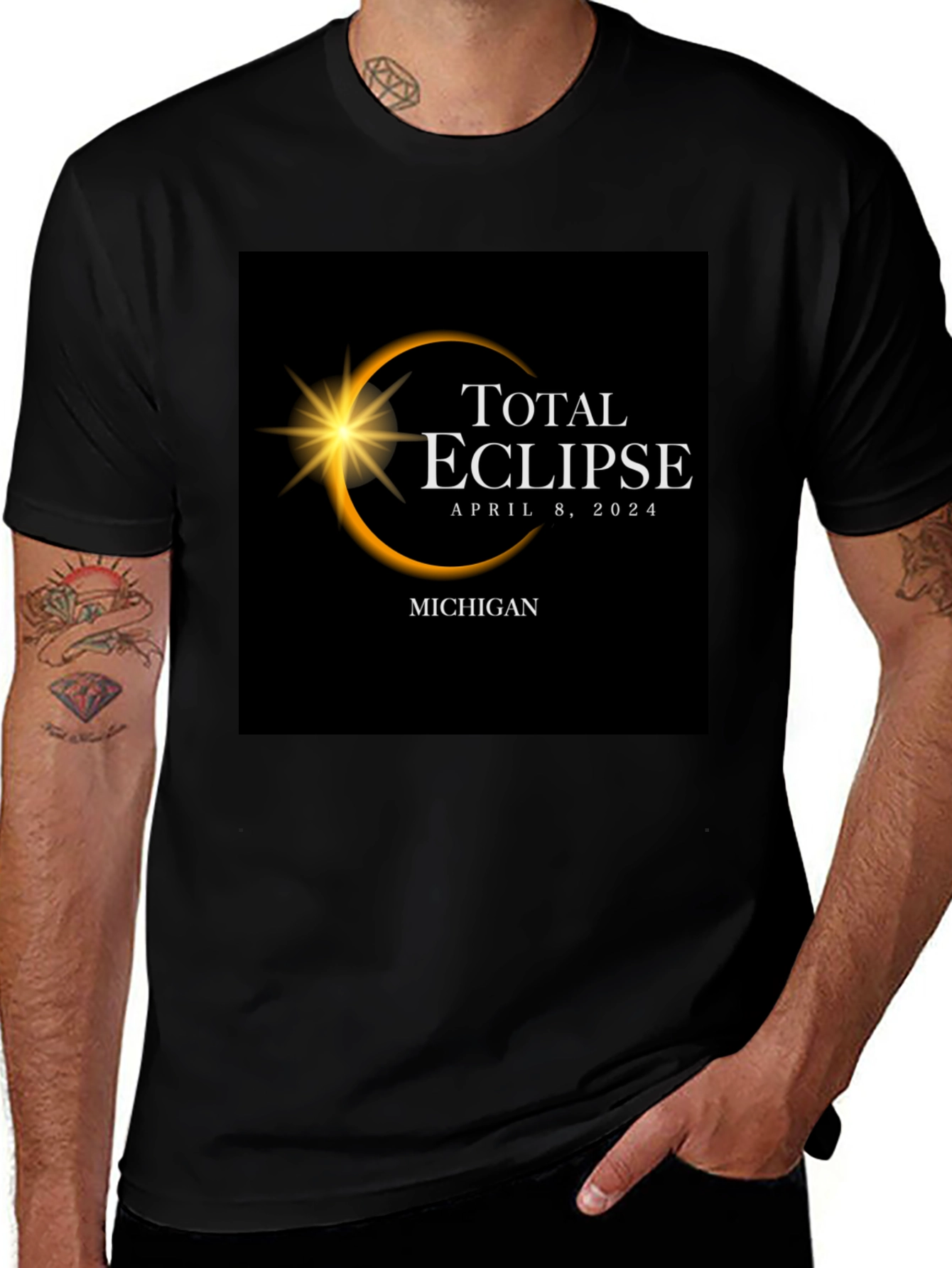 Total Eclipse April 8 2024 Michigan T-Shirt