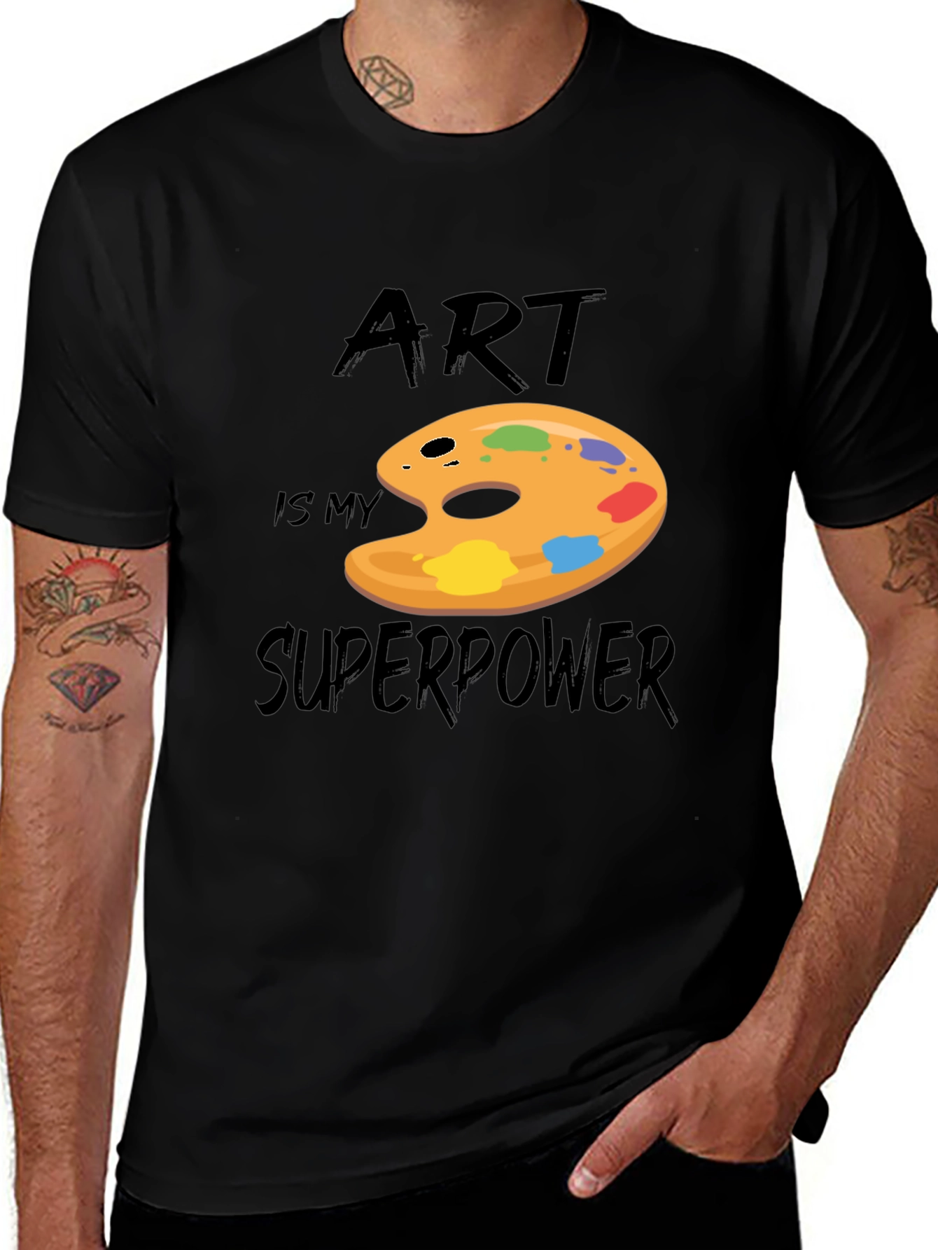 Black Art is My Superpower Graphic T-Shirt main image