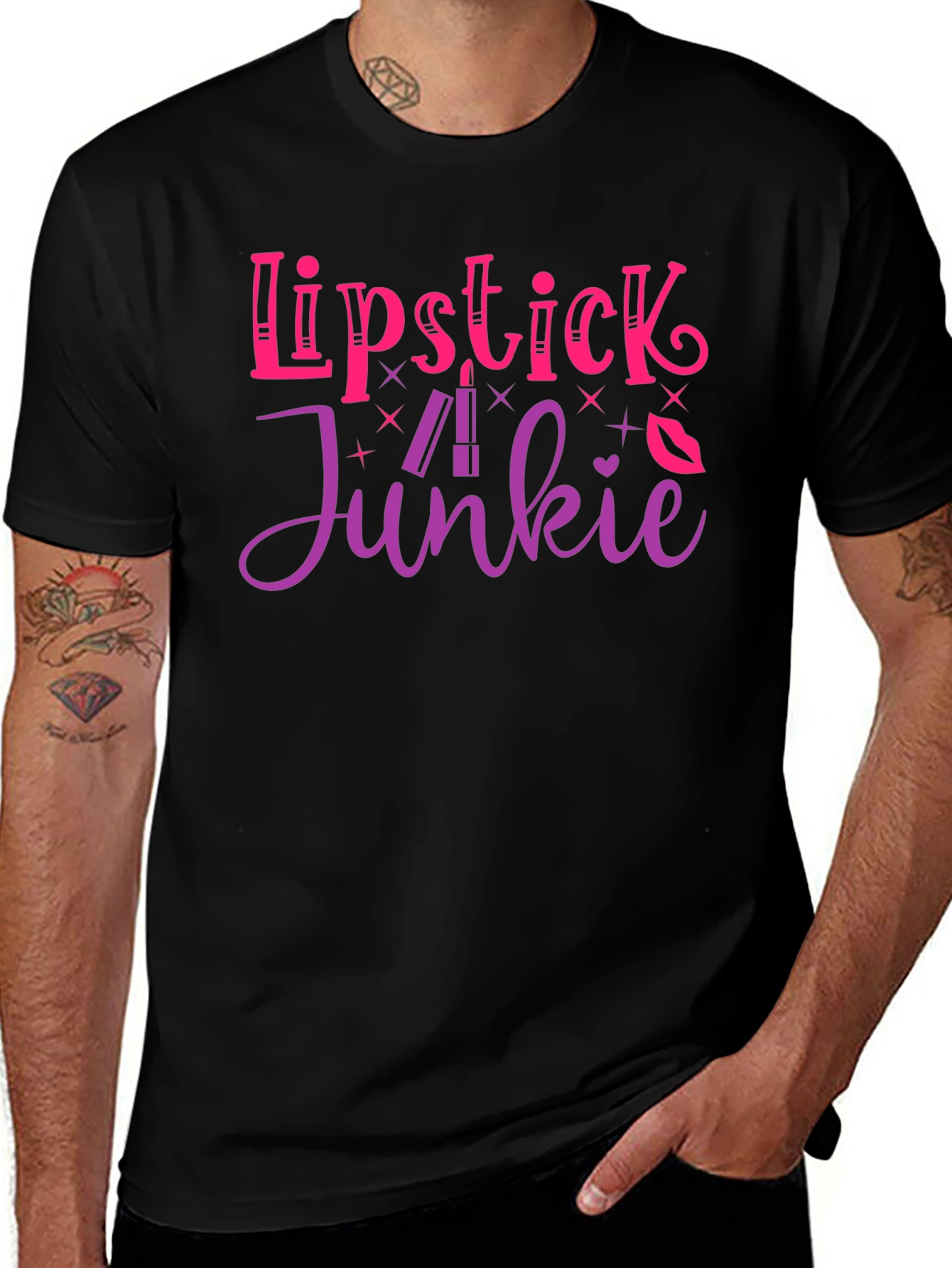 Variant 8 of Lipstick Junkie Graphic T-Shirt