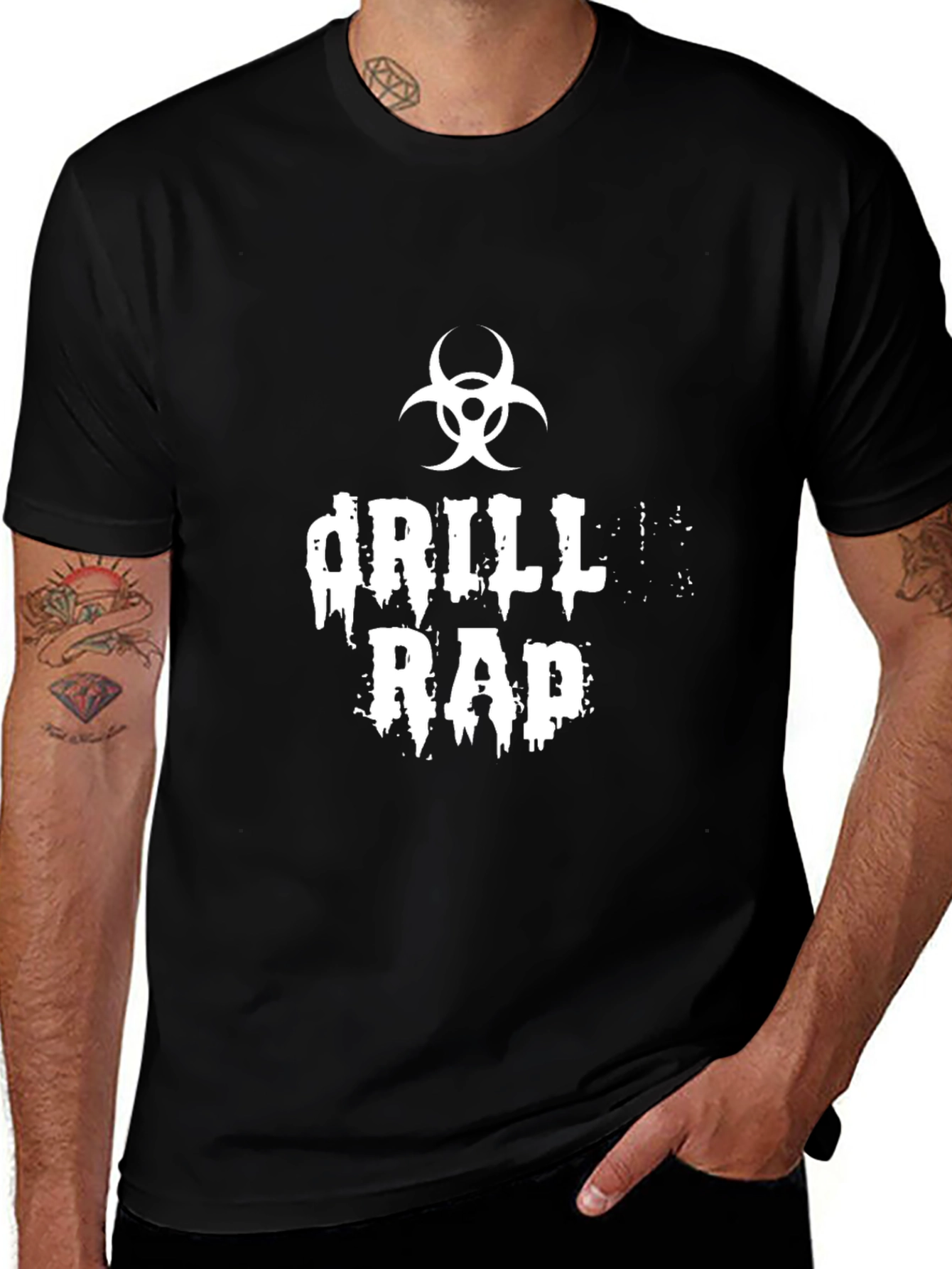 Drill Rap T-Shirt - Biohazard Style