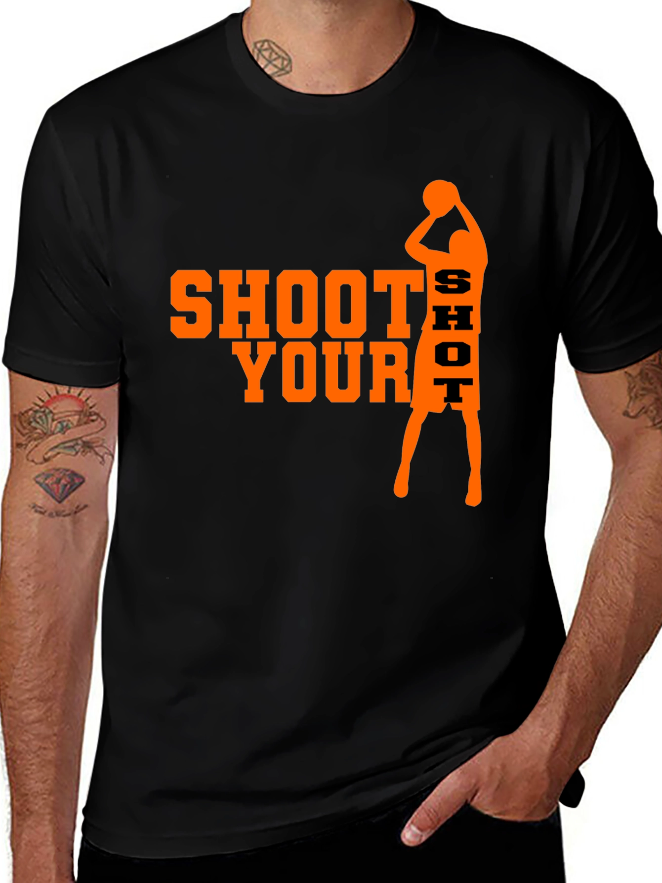 Variant 19 of Shoot Your Shot Black T-Shirt