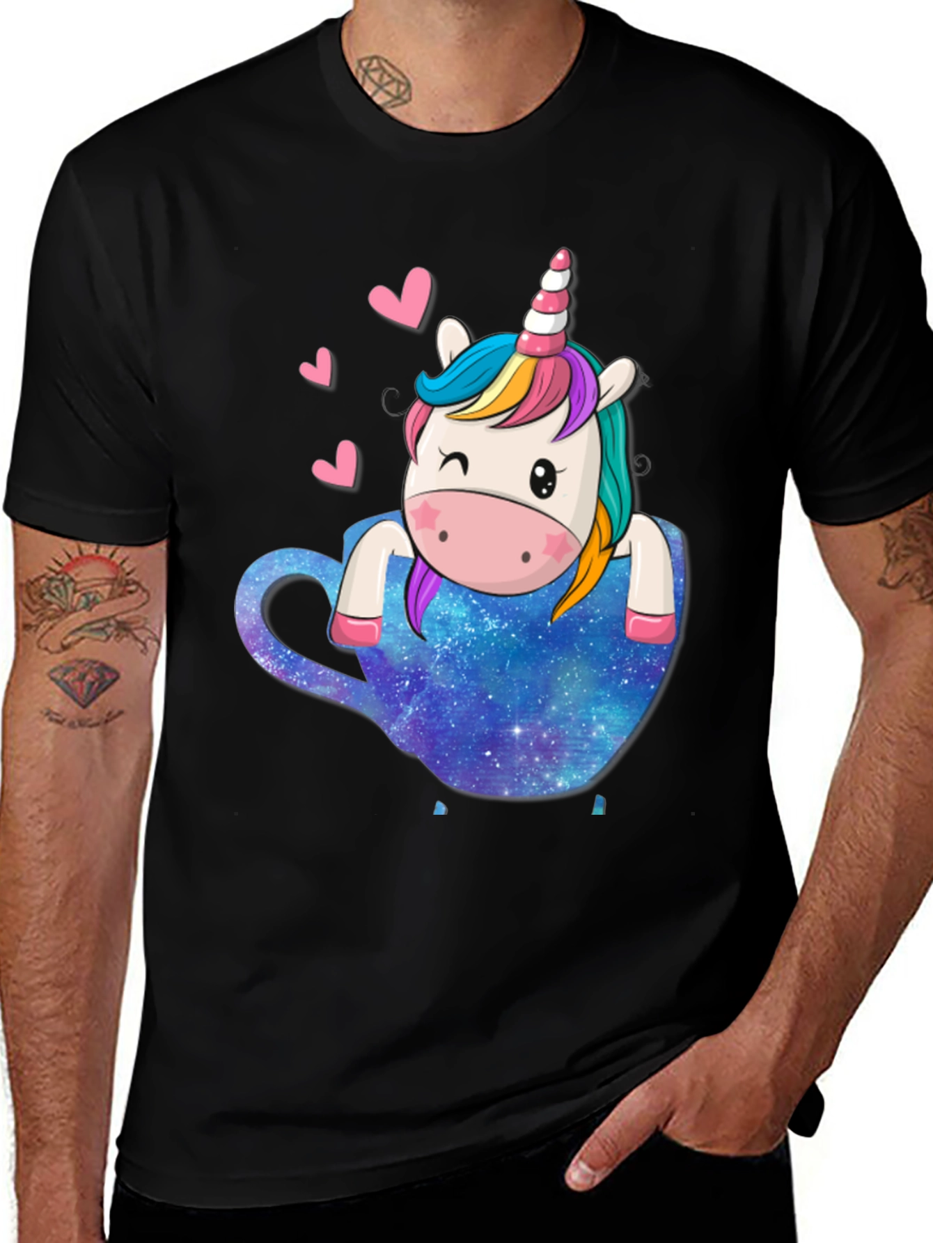 Variant 8 of Unicorn In Tea Cup Graphic Tee