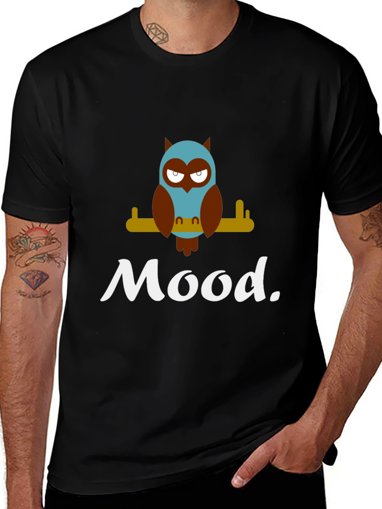 Mood Owl Graphic T-Shirt - Soft Cotton Tee