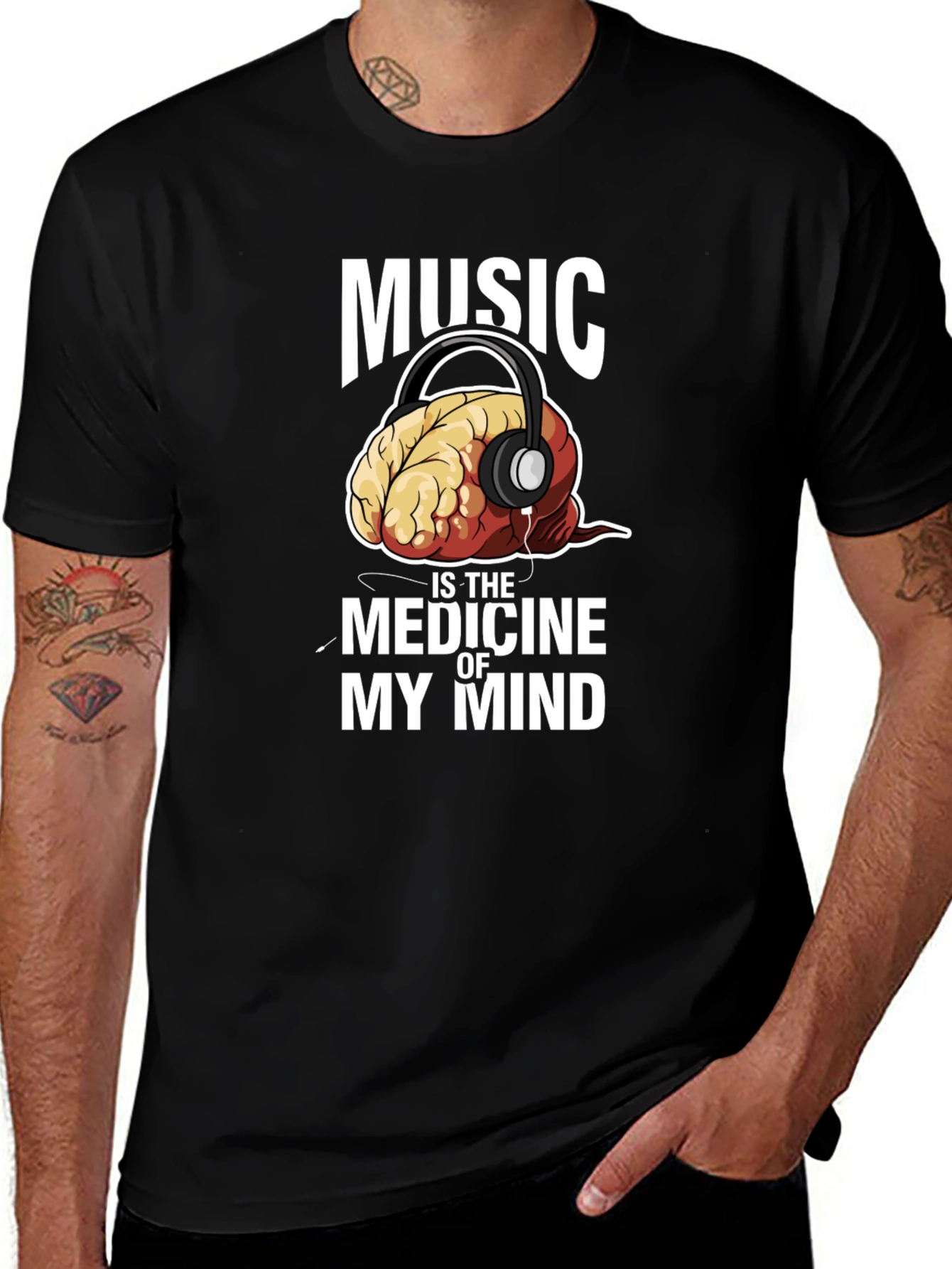 Variant 10 of Music is The Medicine of My Mind Graphic Tee