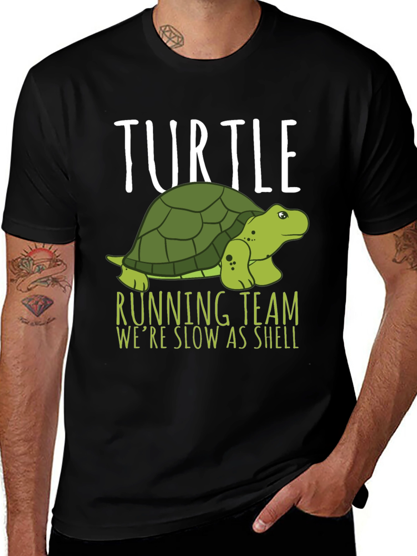 Variant 2 of Turtle Running Team T-Shirt - Slow As Shell!