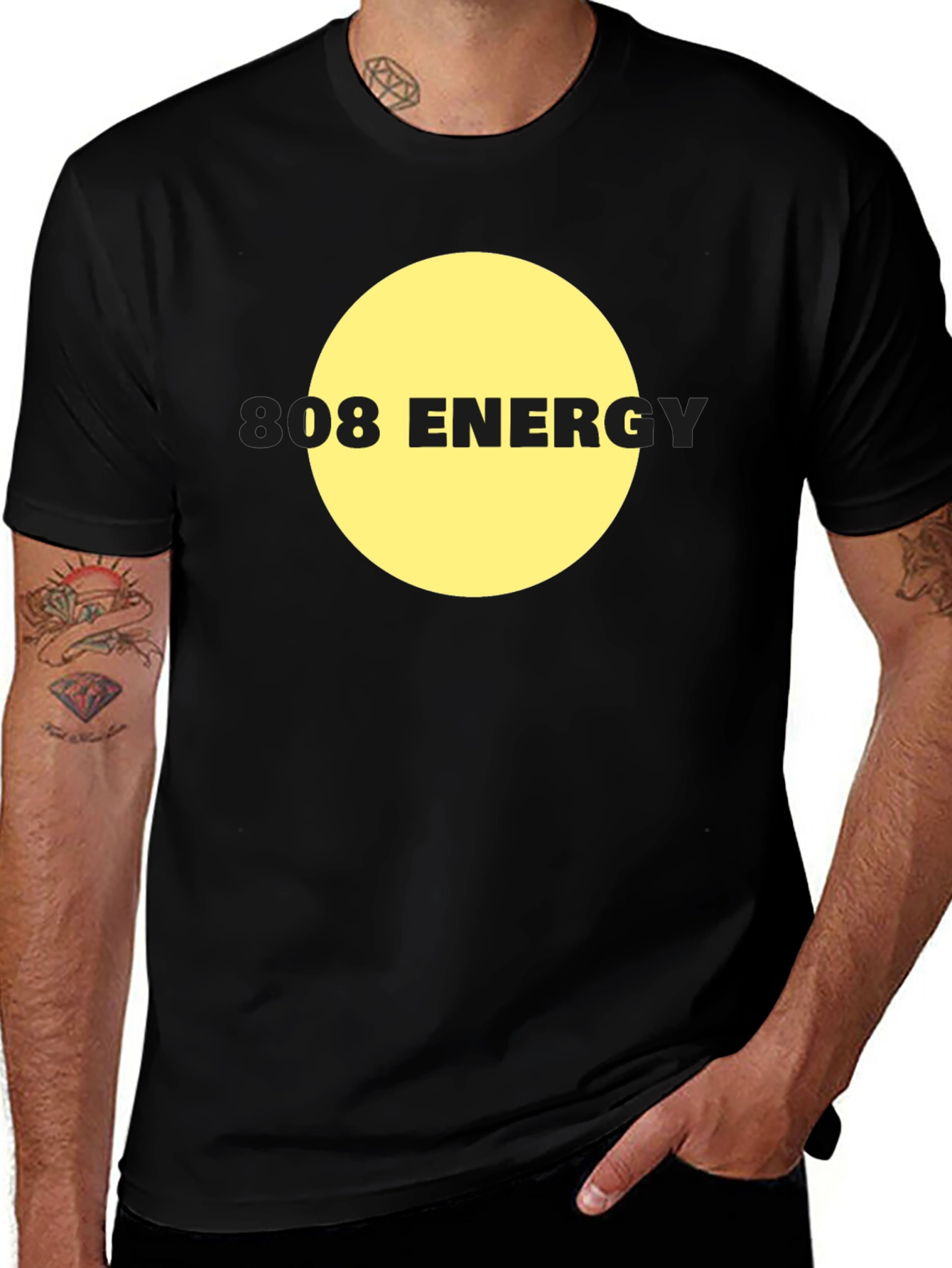Variant 21 of 808 Energy Graphic Tee - Black