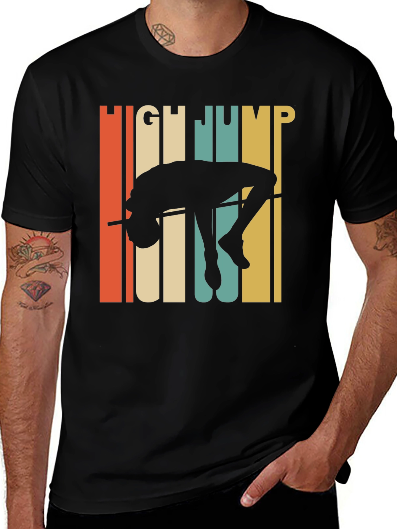 Retro High Jump Silhouette T-Shirt
