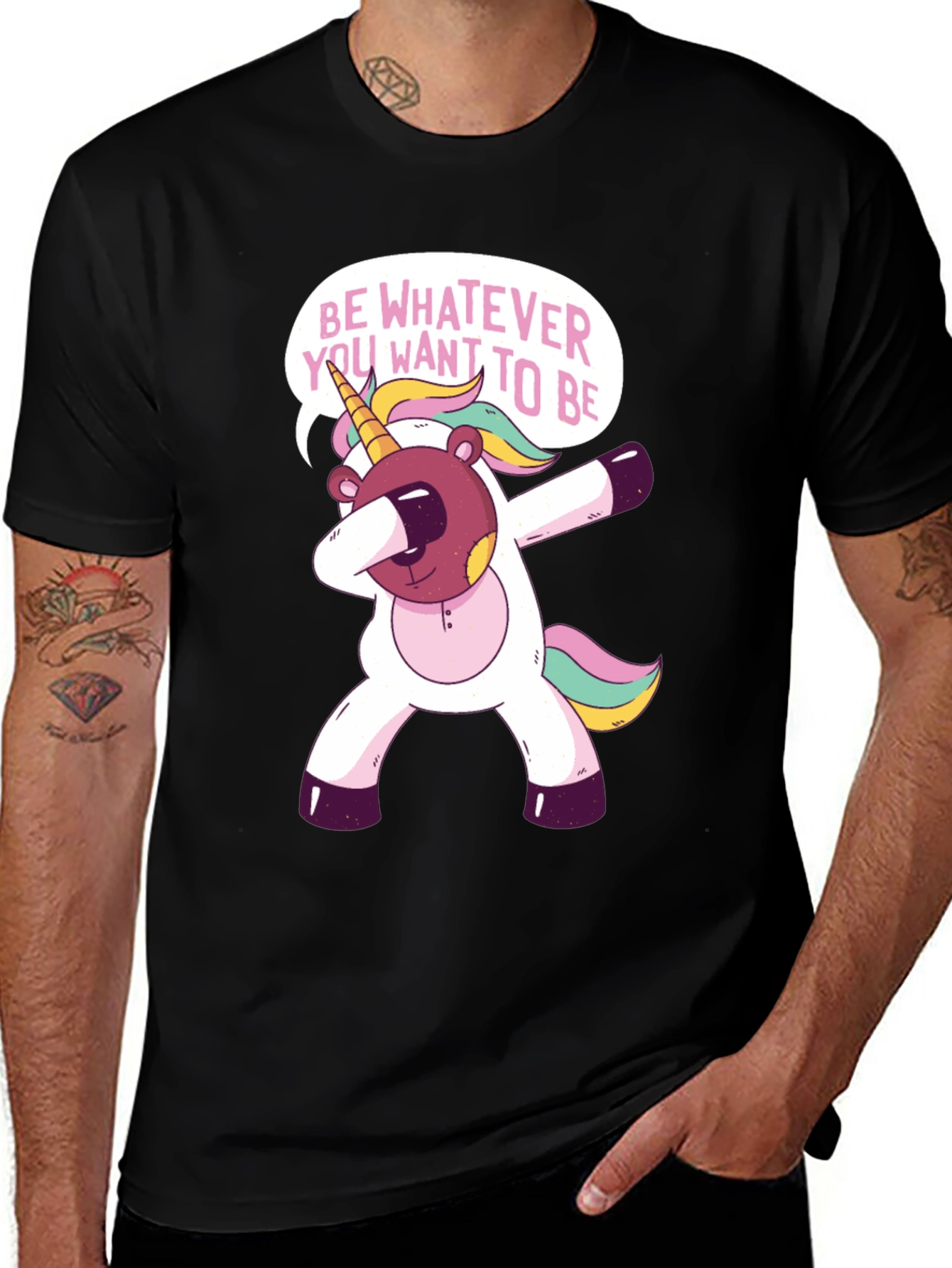 Variant 27 of Unicorn Bear Dab T-Shirt - Be Whatever You Want