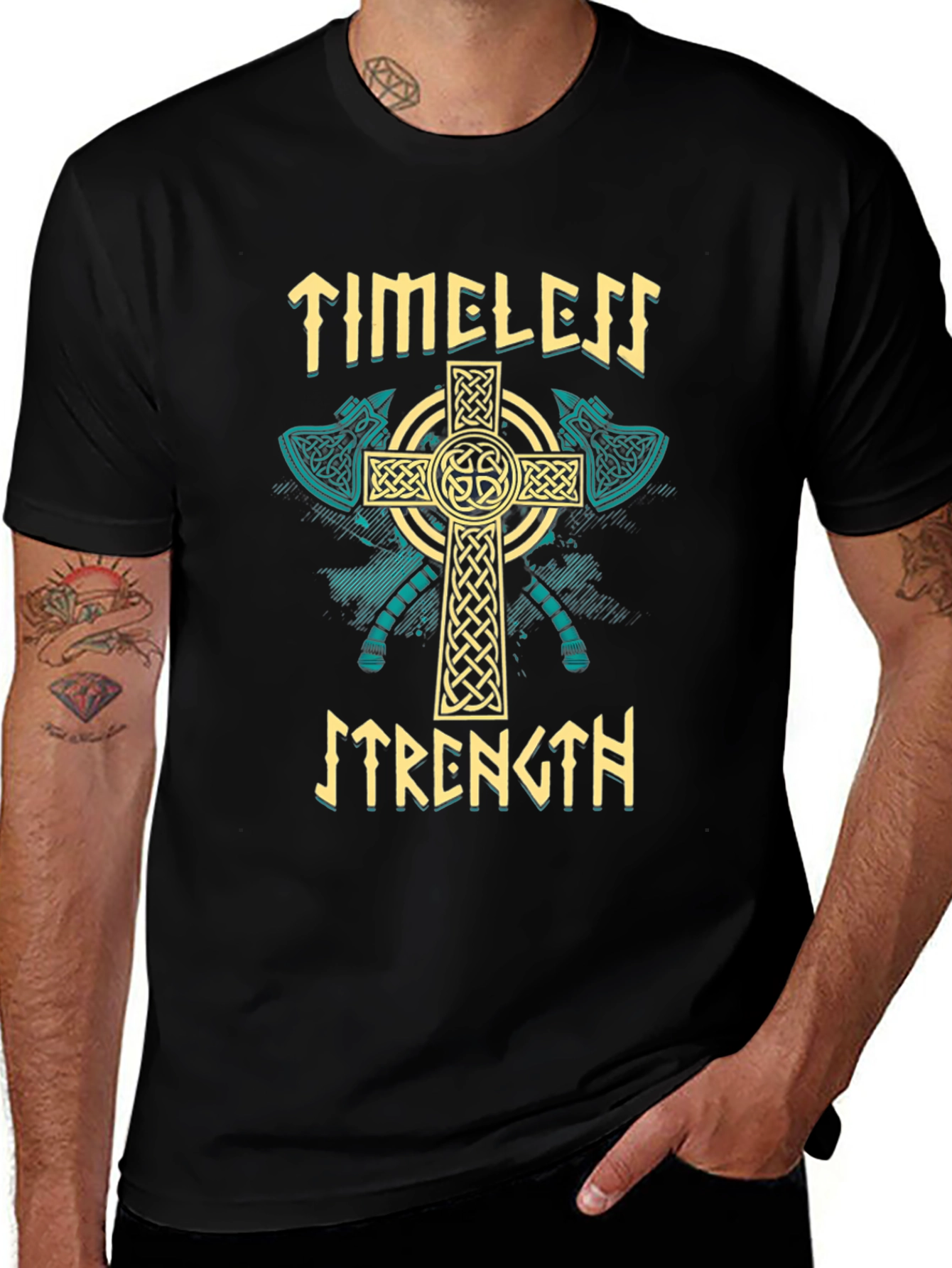 Timeless Strength Celtic Cross T-Shirt