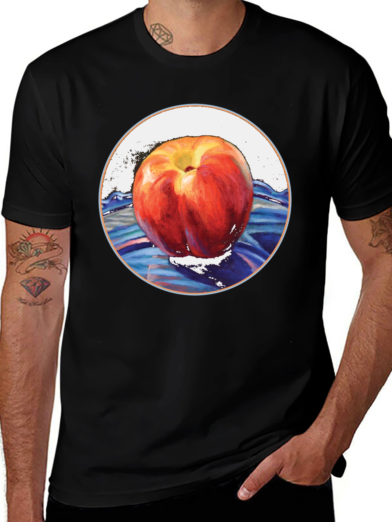 Variant 17 of Peach Still Life Graphic Tee