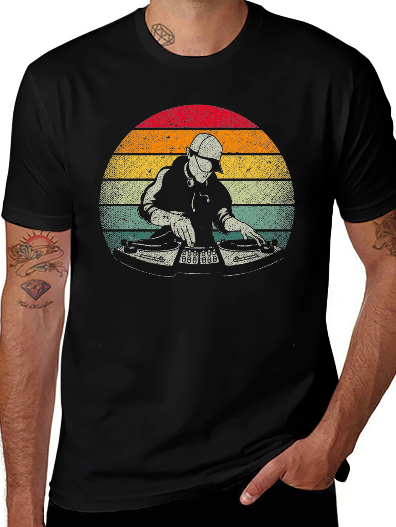 Variant 24 of Retro DJ Graphic Tee - Vintage Music Lover