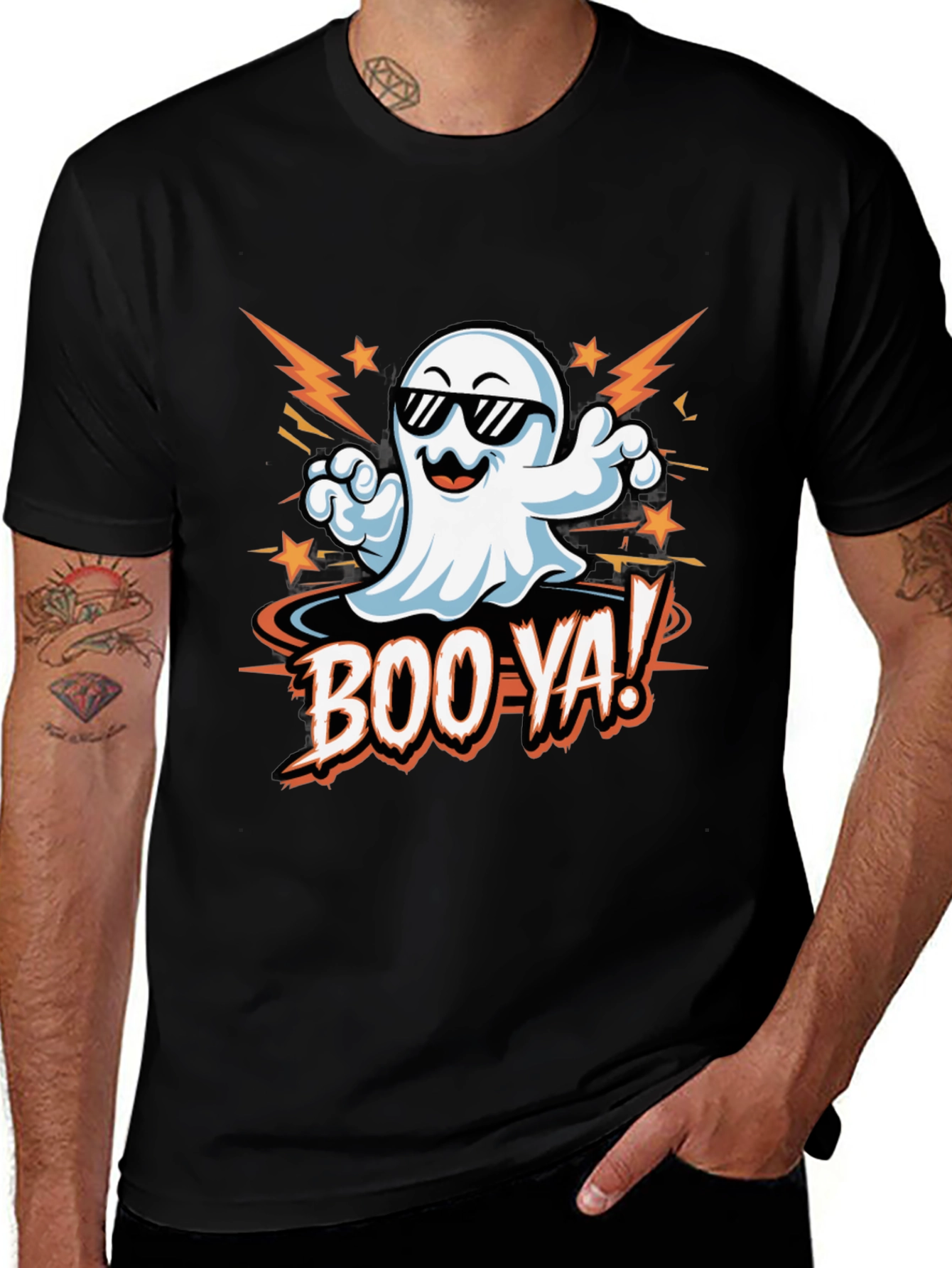 Boo Ya! Ghost Halloween Graphic Tee