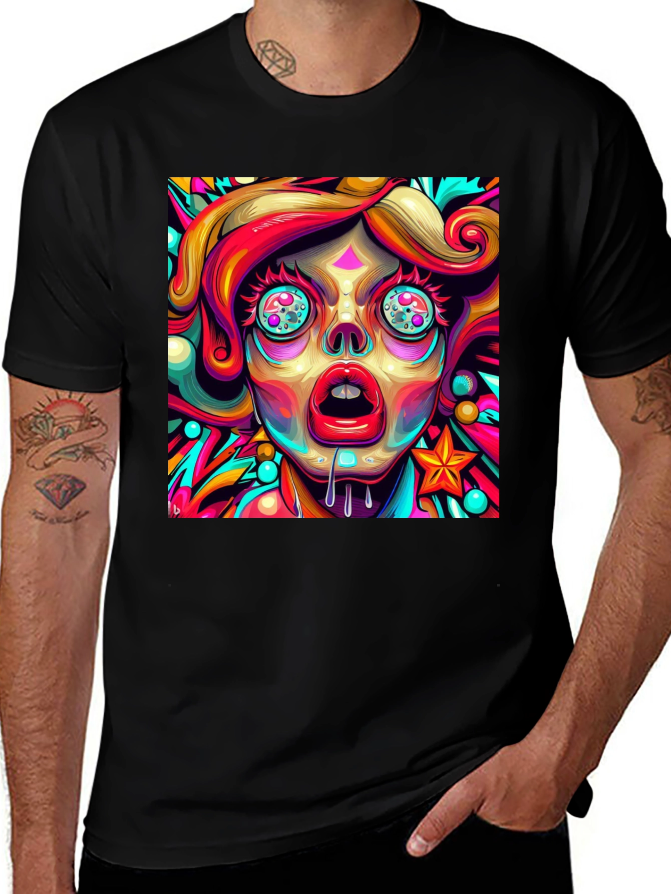 Variant 16 of Psychedelic Art T-Shirt - Vivid Graphic Tee