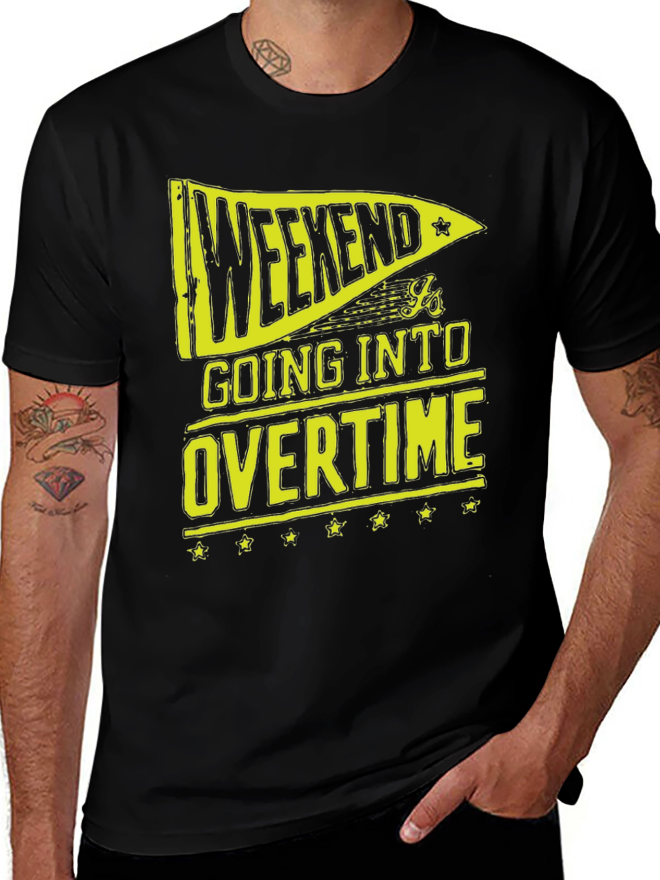 Variant 22 of Weekend Overtime Graphic T-Shirt
