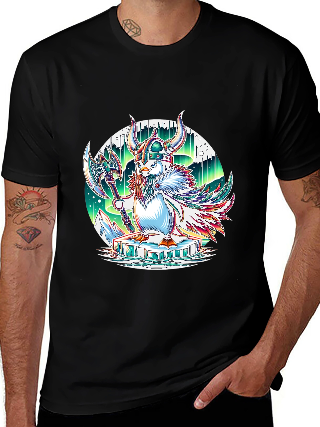 Viking Penguin Graphic Tee - Arctic Warrior!
