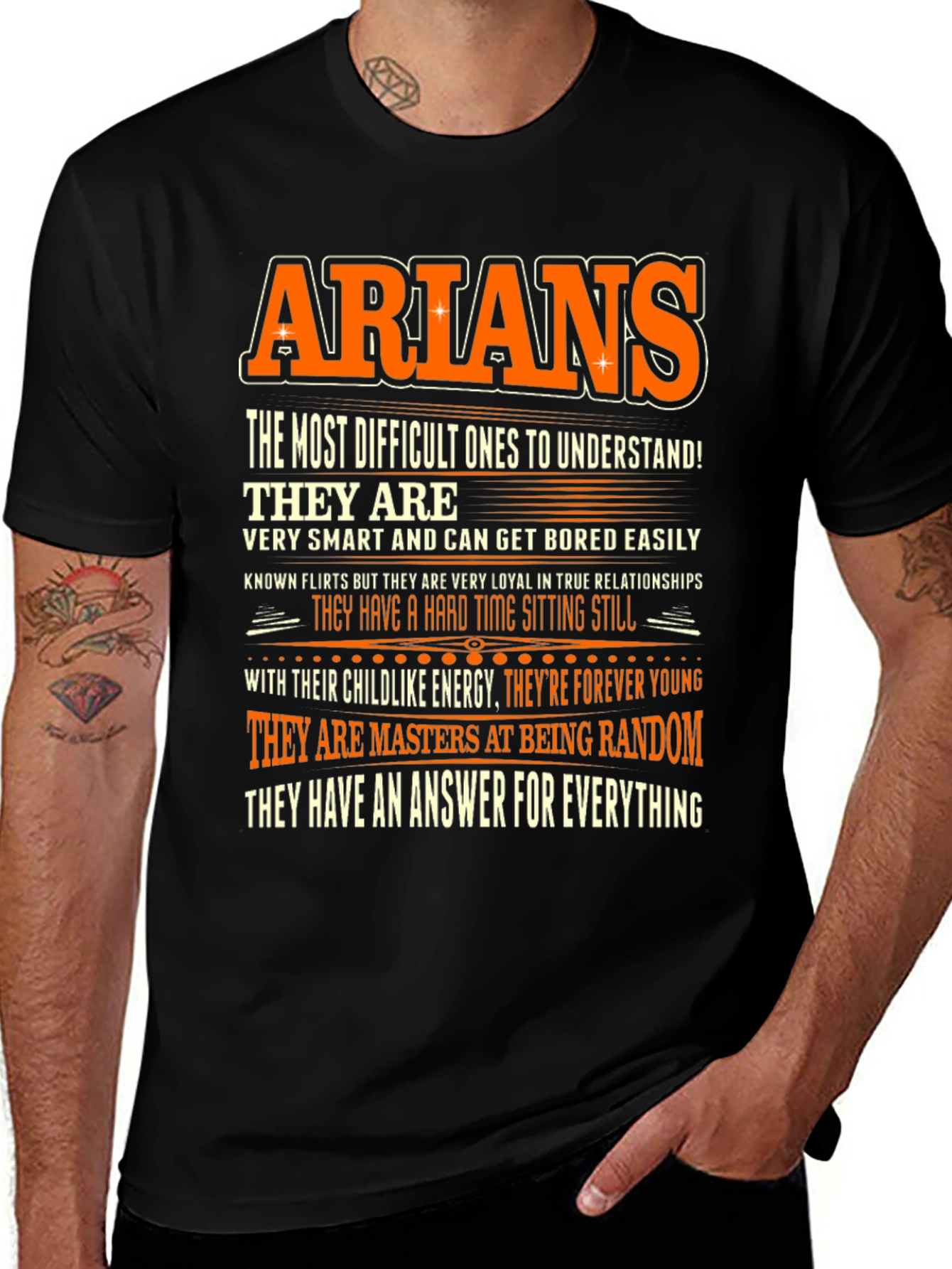 Arians T-Shirt - Difficult to Understand, Smart & Random!