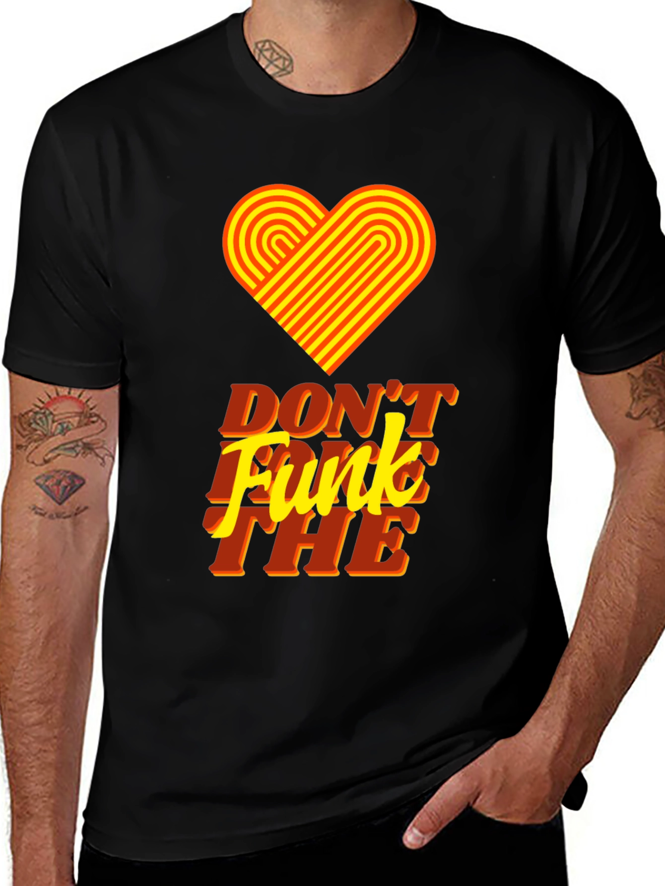 Variant 29 of Retro Heart 'Don't Funk The' Graphic Tee