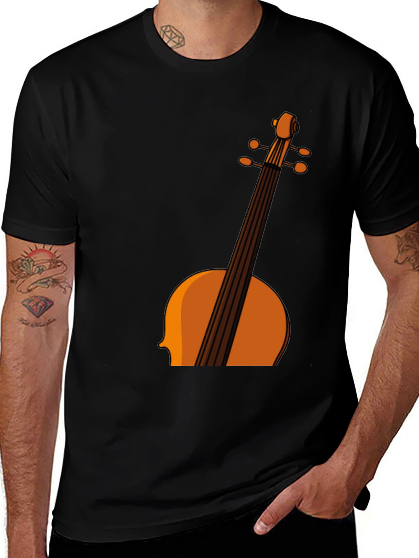 Variant 7 of Musical Cello T-Shirt - Unique Design