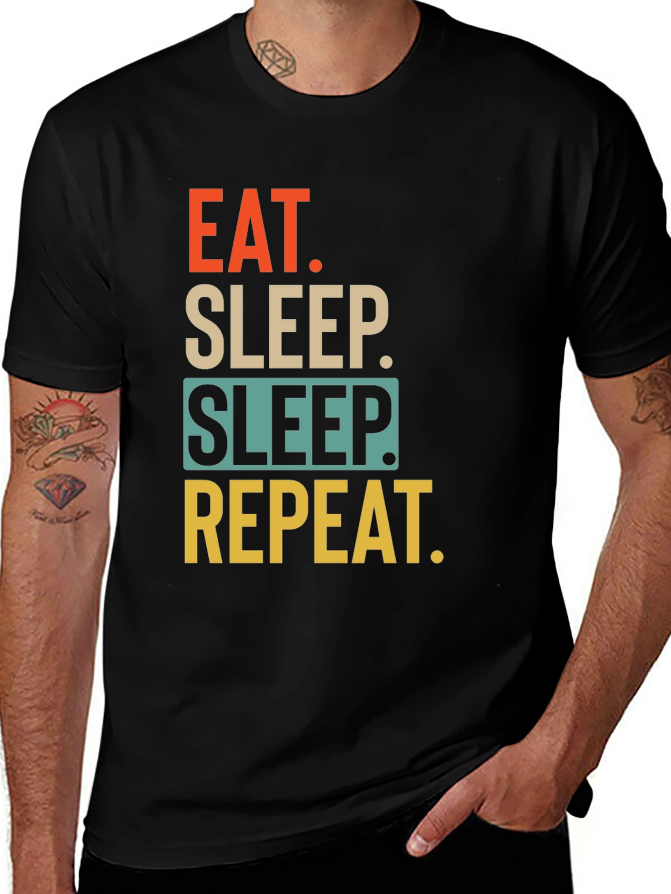Variant 4 of Eat Sleep Repeat Graphic T-Shirt