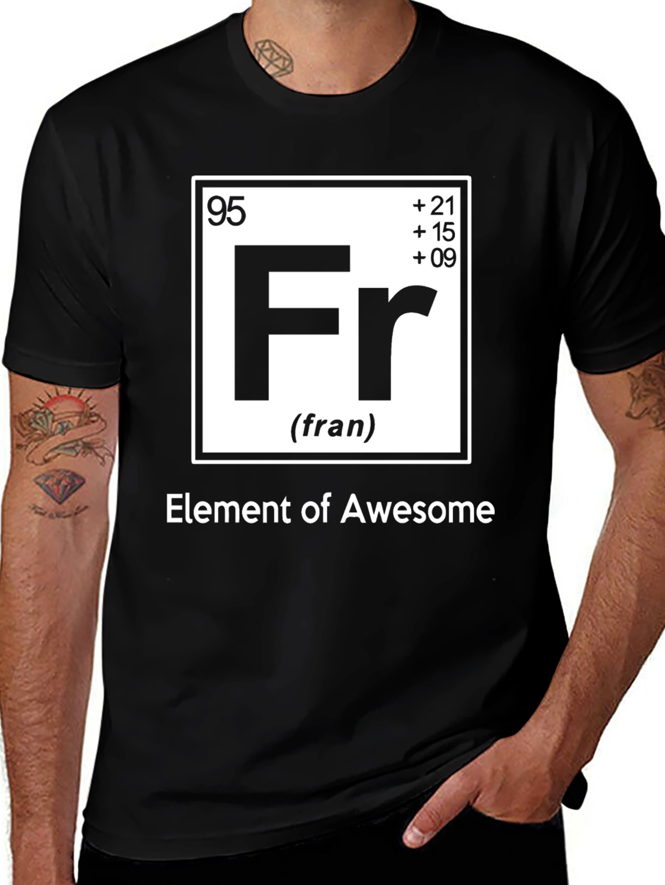 Variant 15 of Element of Awesome Black Graphic T-Shirt