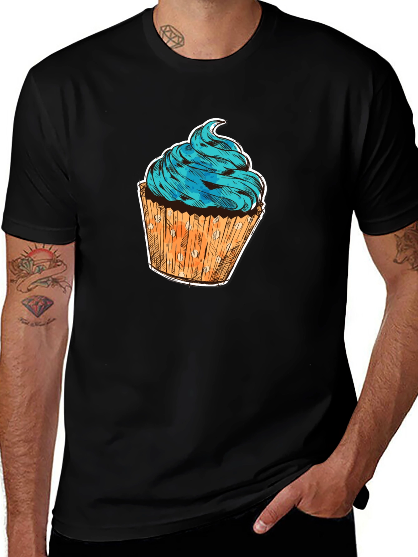 Variant 26 of Cupcake Graphic T-Shirt - Sweet Treat Design