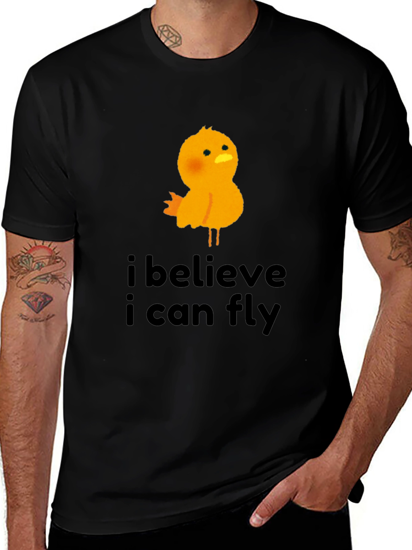 Variant 27 of I Believe I Can Fly Chick T-Shirt