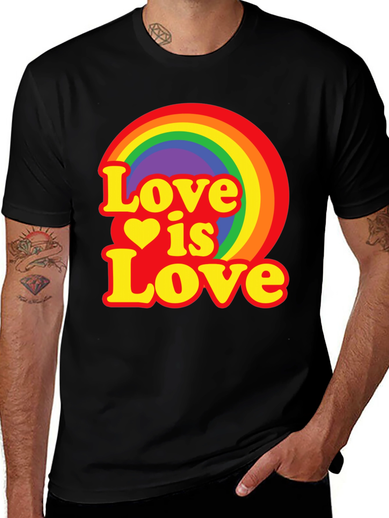 Variant 16 of Love is Love Rainbow Graphic Tee