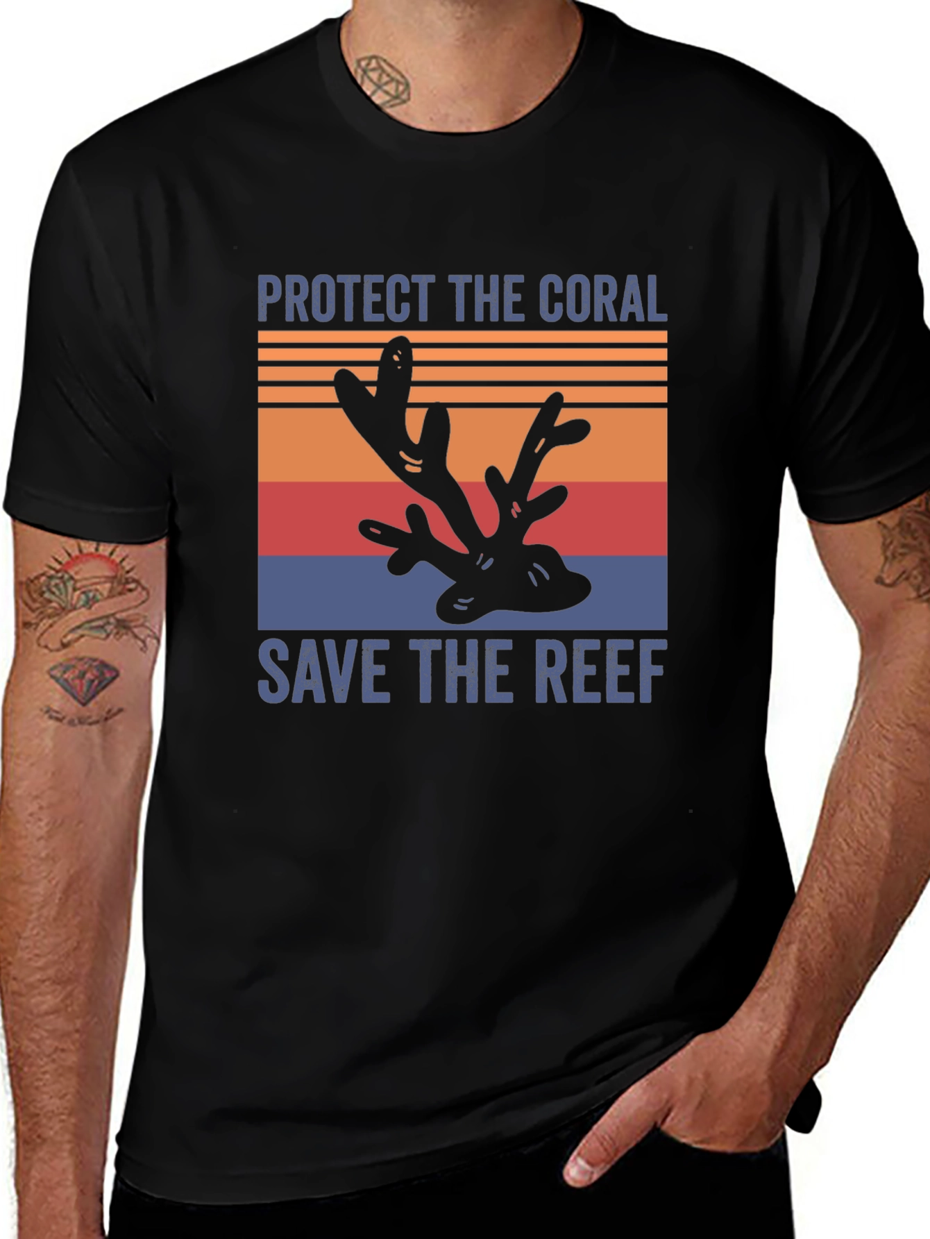 Variant 24 of Protect Coral Save Reef Graphic T-Shirt