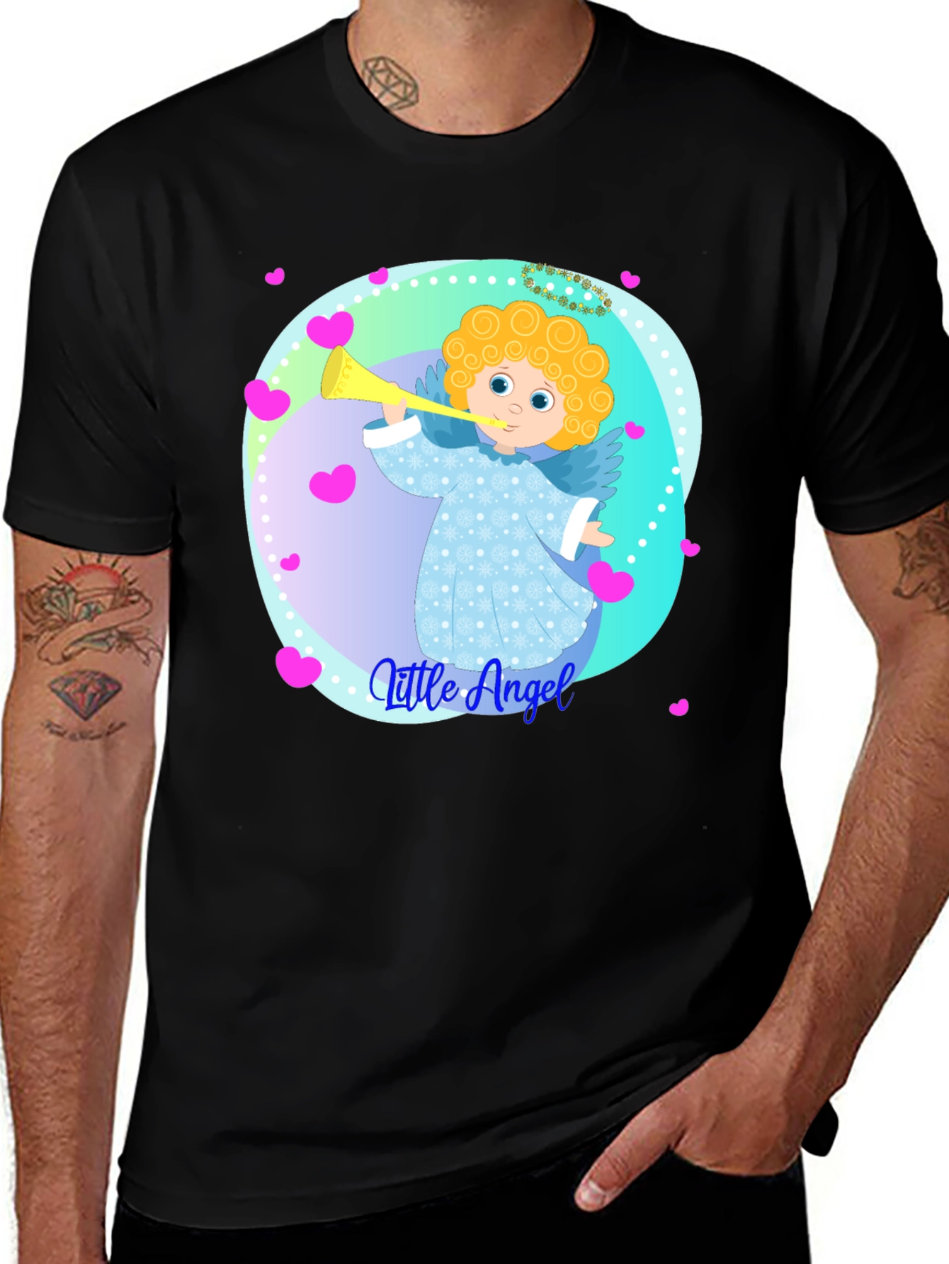 Variant 30 of Little Angel Graphic Tee - Soft Cotton Comfort