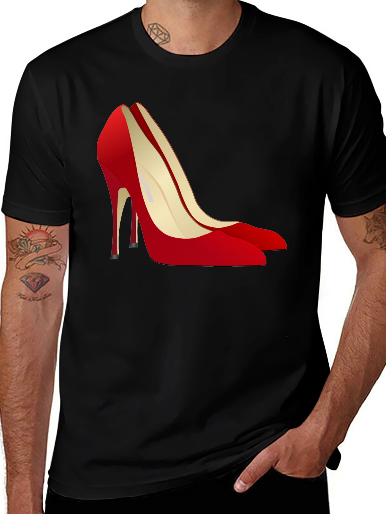 Variant 21 of Red High Heel Graphic Tee