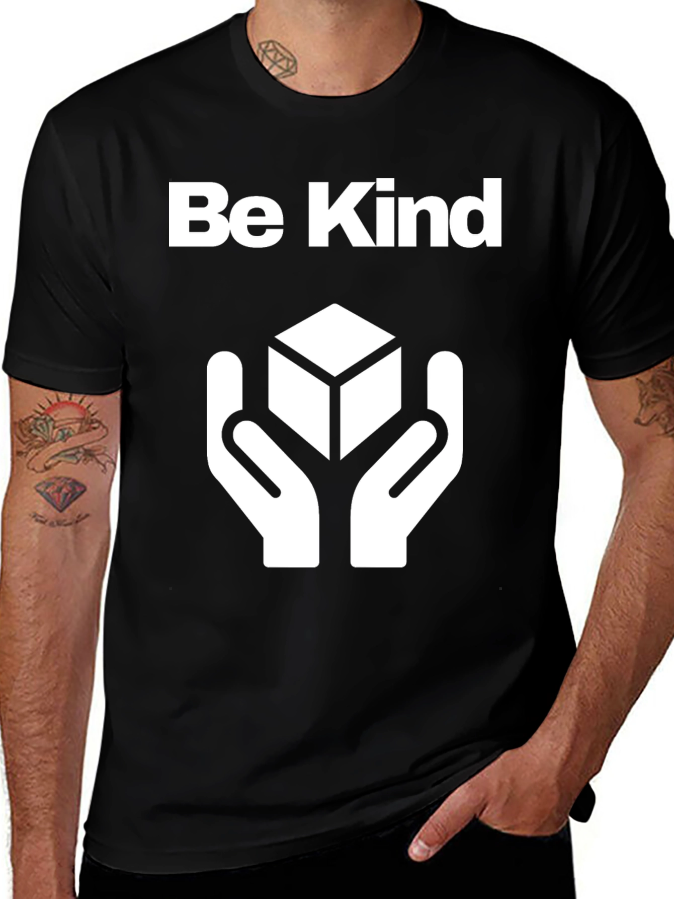 Be Kind T-Shirt - Caring Hands Design