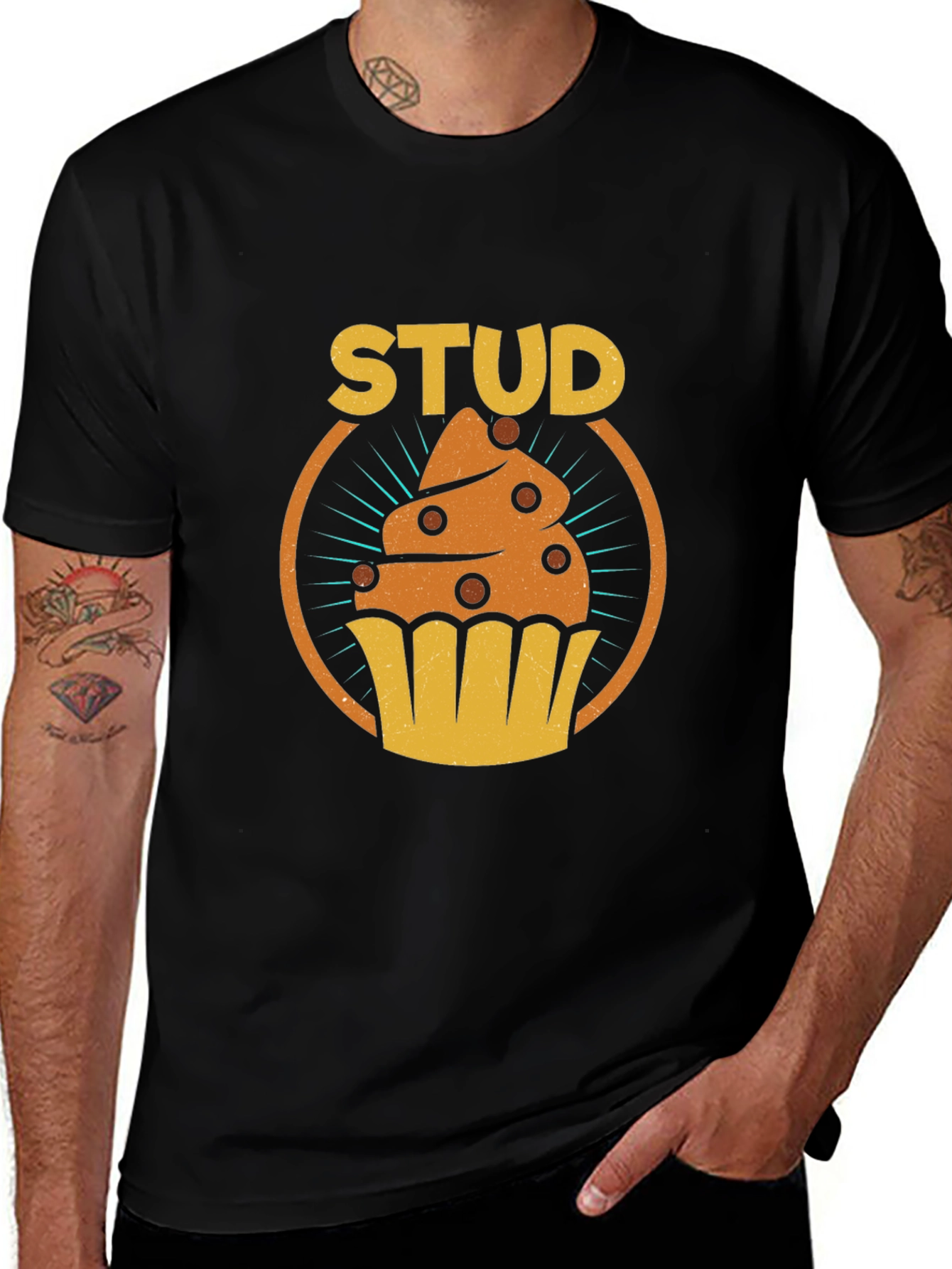 Variant 7 of Stud Muffin Graphic Tee - Novelty Men's T-Shirt