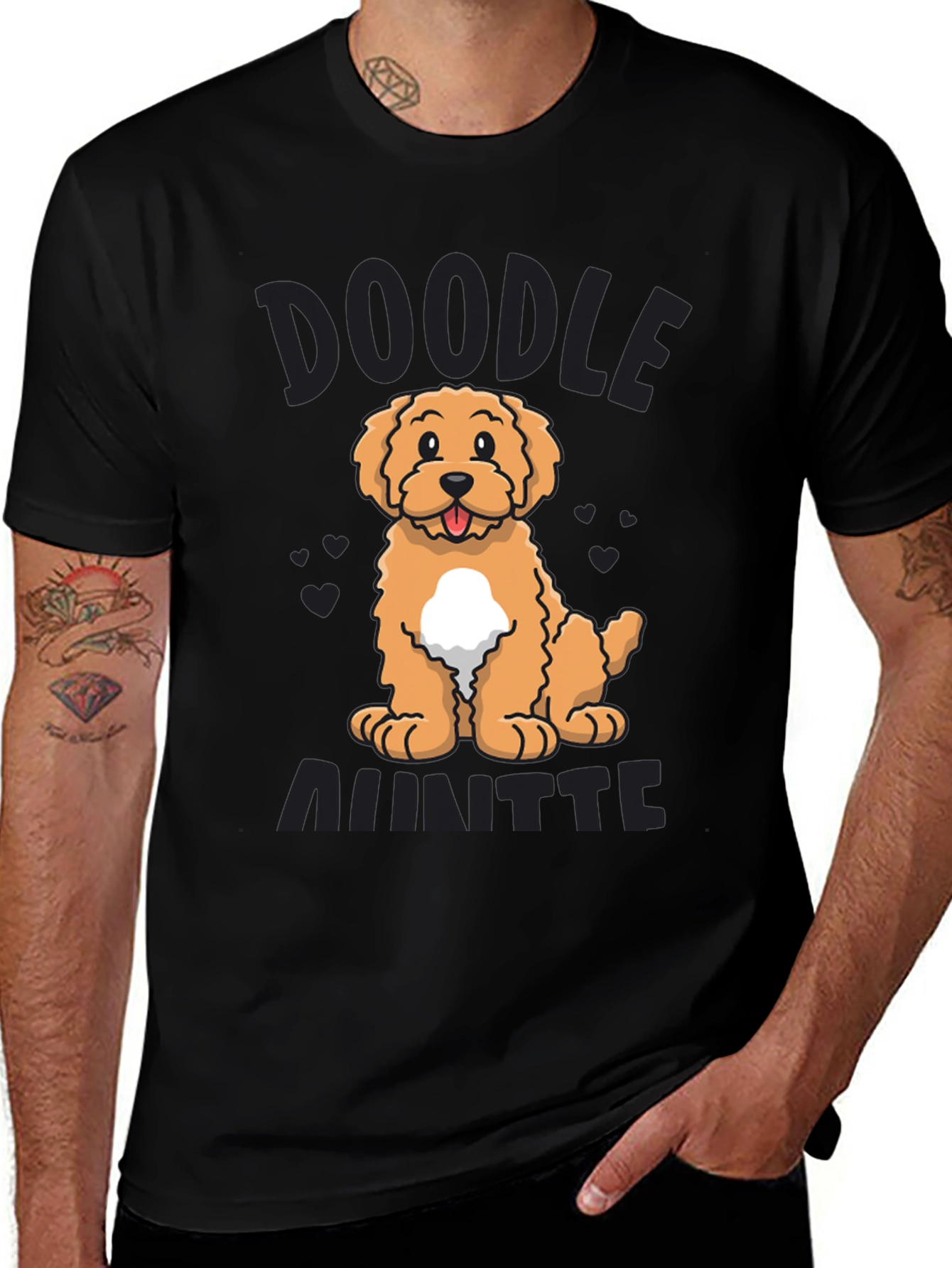 Black Doodle Ainttte T-Shirt Cute Dog Design main image