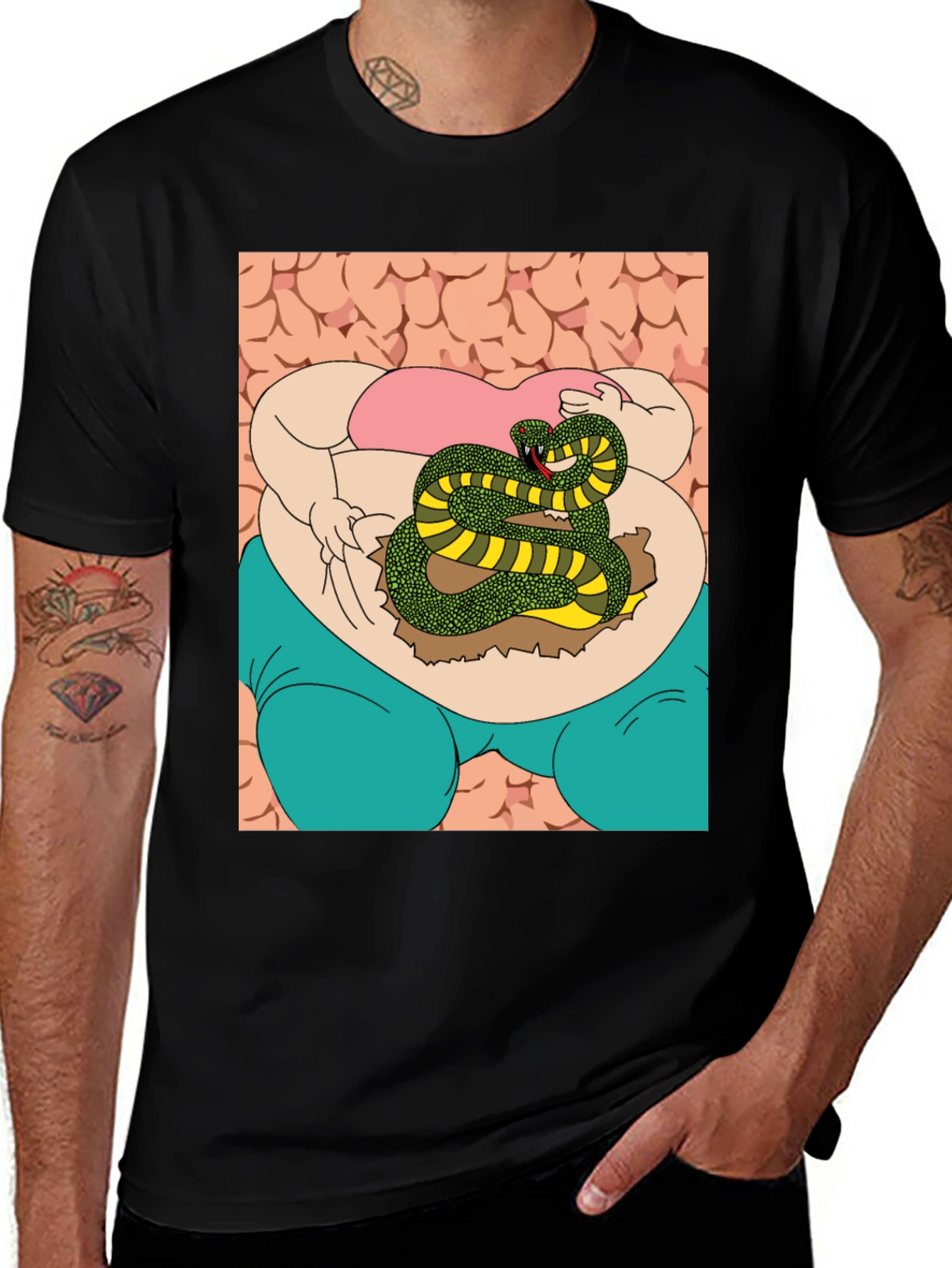 Variant 27 of Snake T-Shirt, Funny Graphic Tee