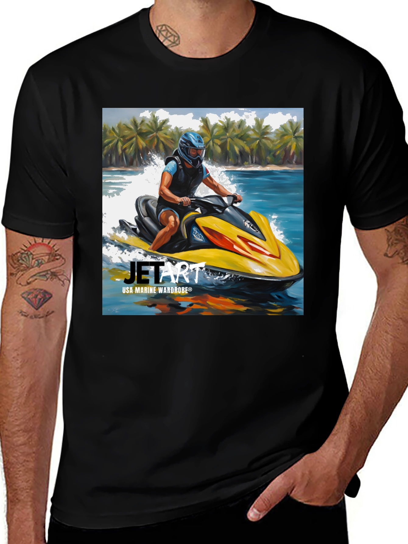 Jet Art T-Shirt - USA Marine Wardrobe