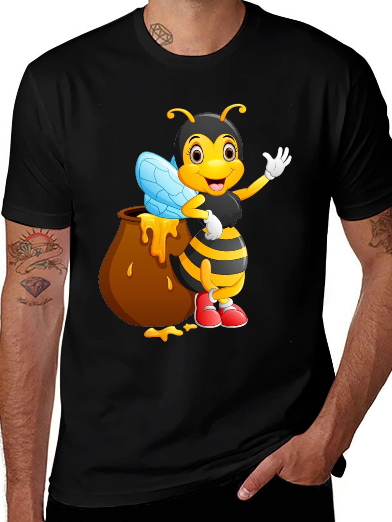 Variant 17 of Cartoon Bee T-Shirt - Honey Lover Tee