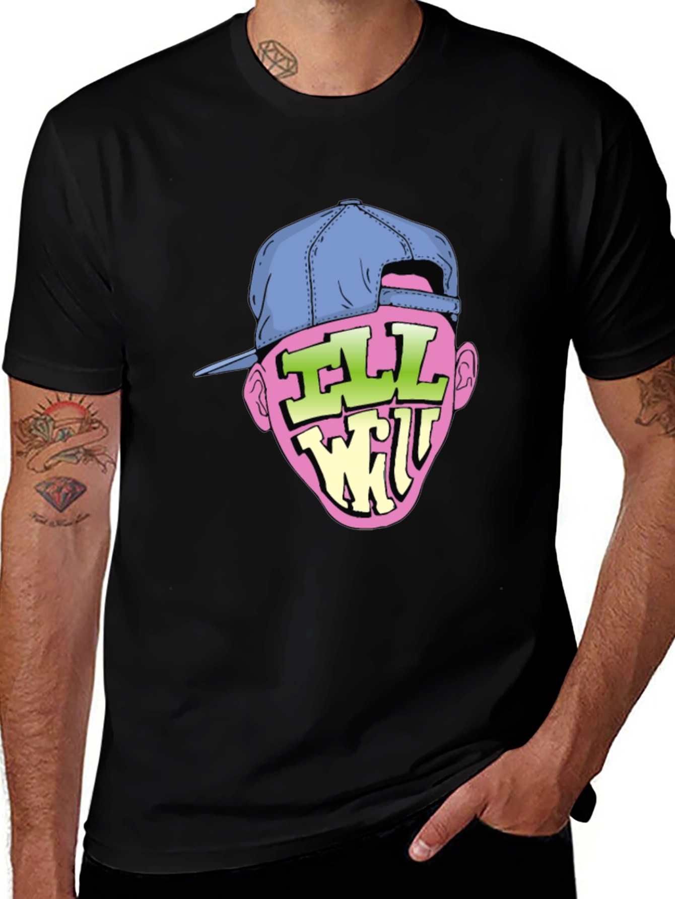 Variant 24 of Ill Will Graphic Print Black T-Shirt