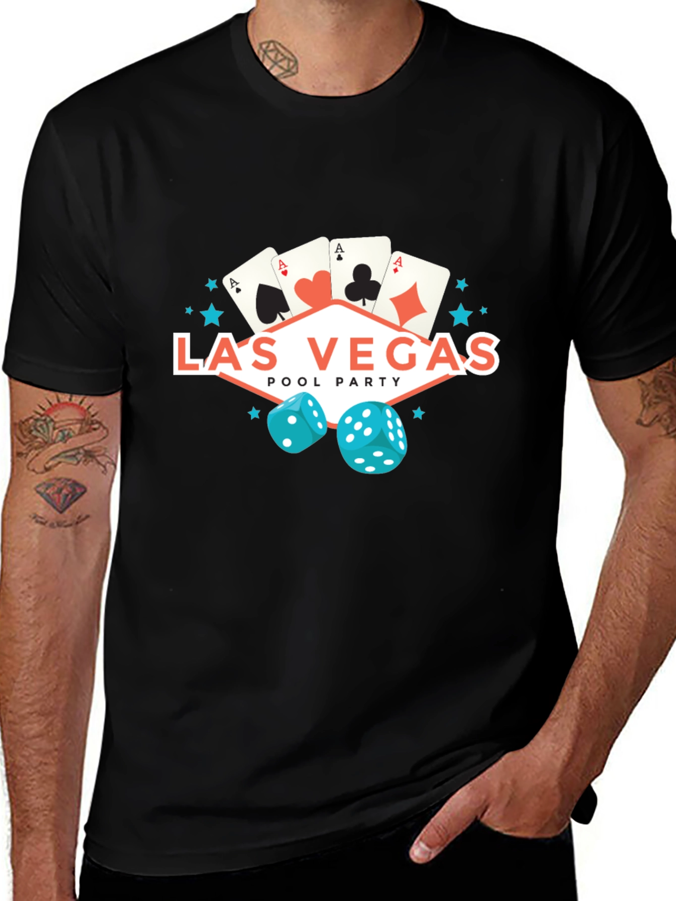 Variant 13 of Las Vegas Pool Party Graphic Tee