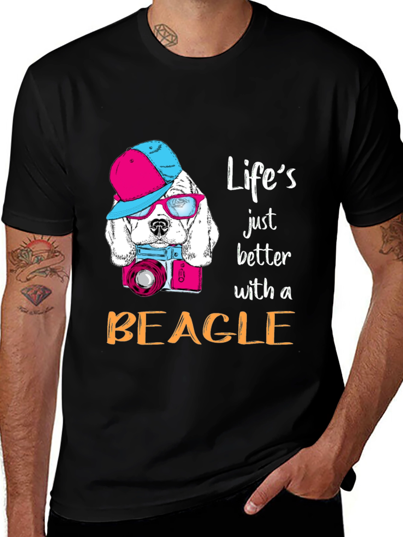 Variant 21 of Beagle Lover T-Shirt: Life's Better with a Beagle!