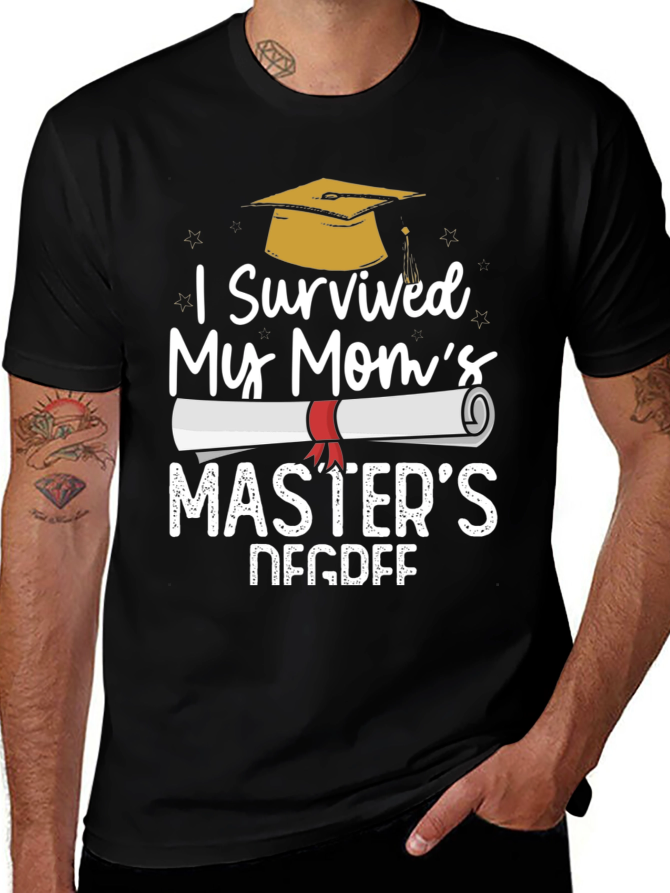 I Survived My Mom's Master's T-Shirt