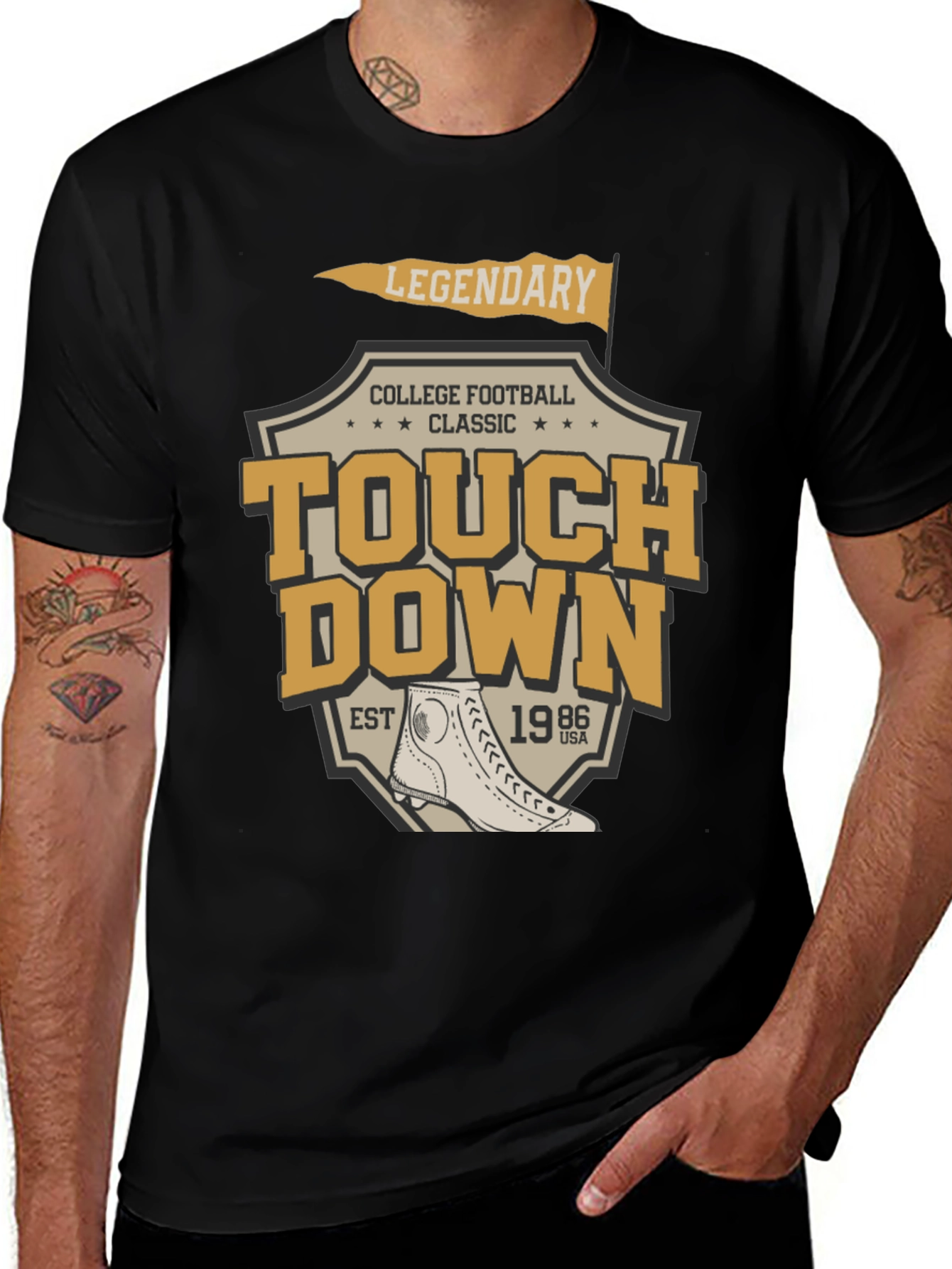 Variant 2 of Legendary Touchdown College Football T-Shirt
