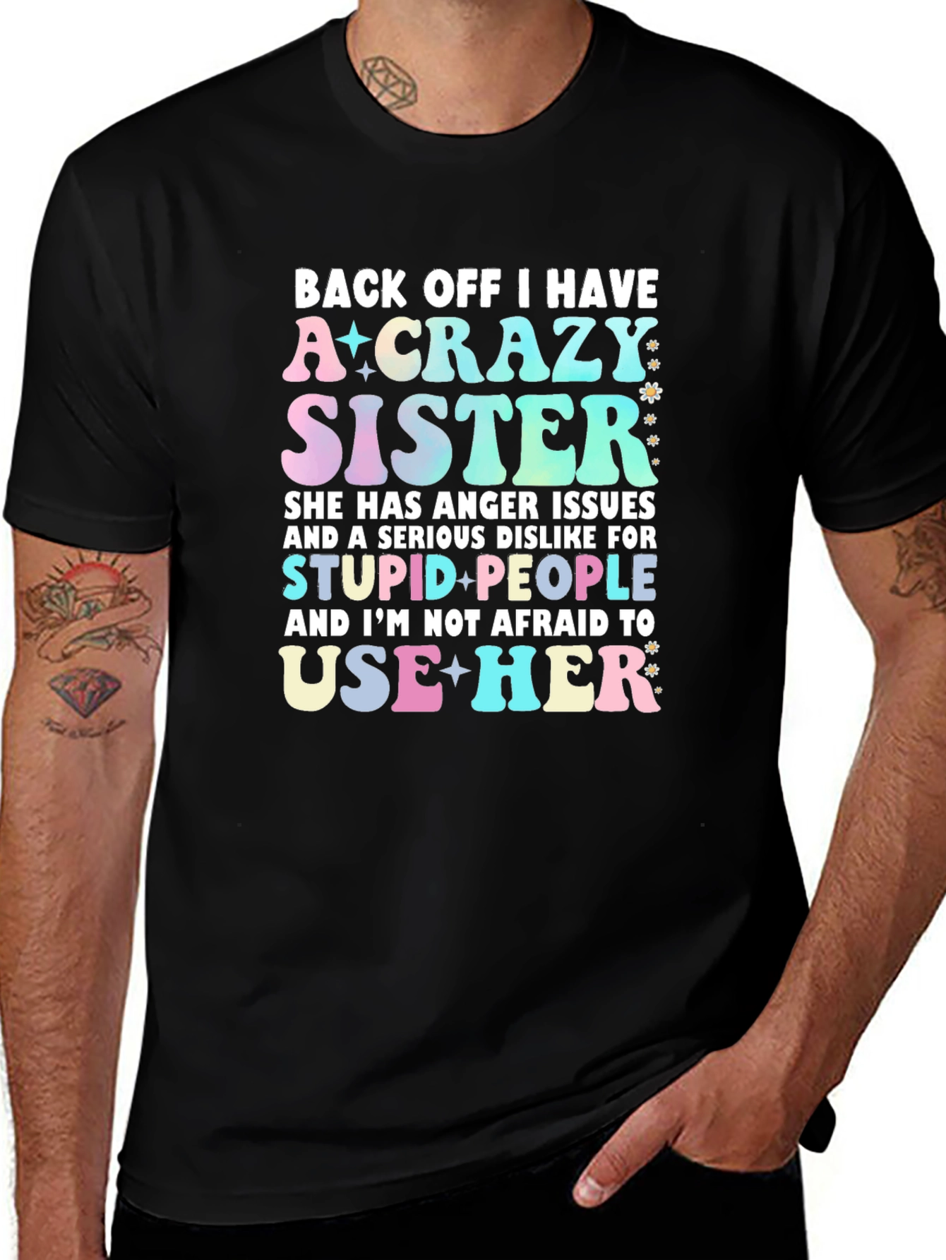 Variant 26 of Crazy Sister T-Shirt: Back Off Tee