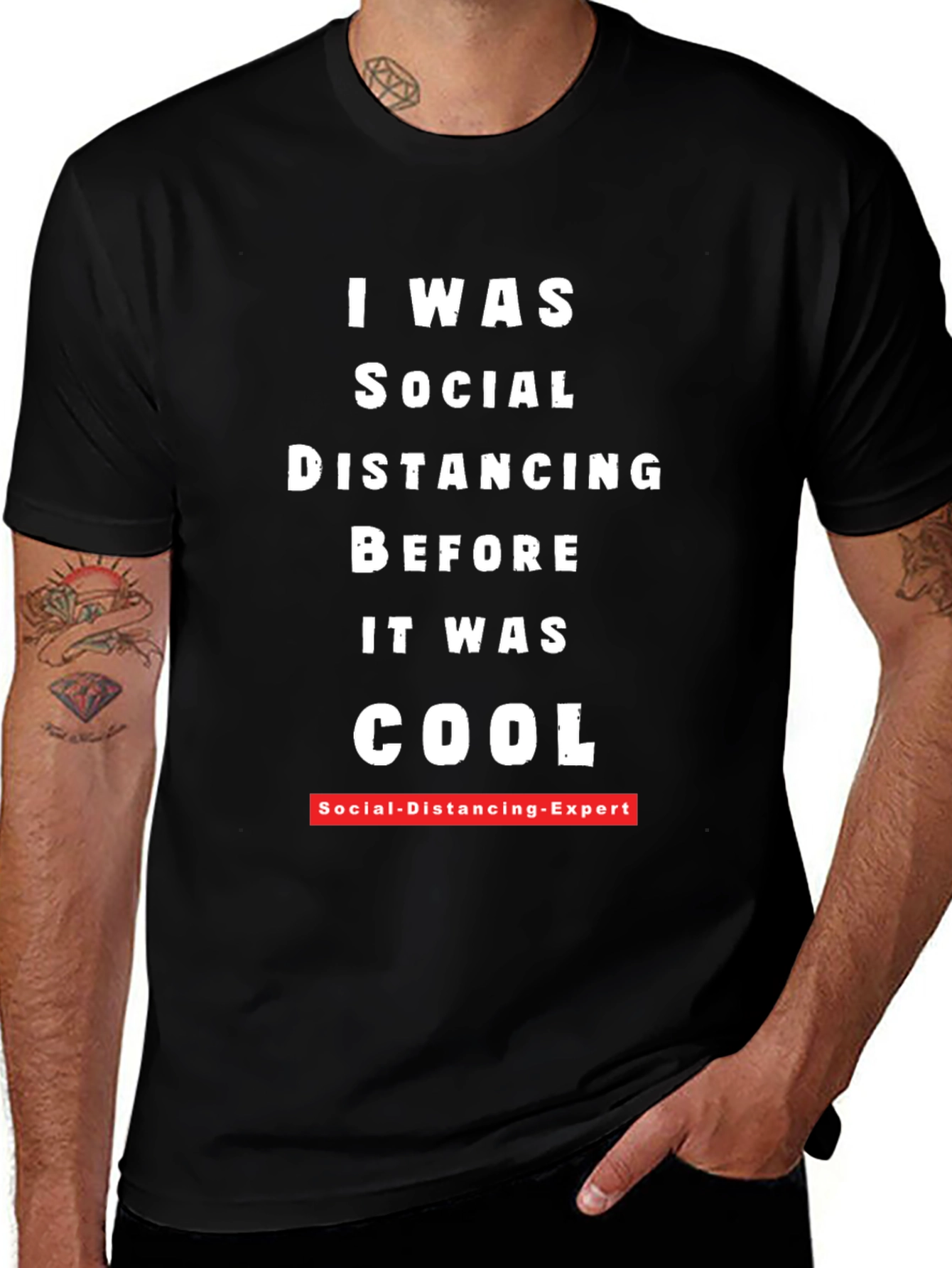 Variant 24 of I Was Social Distancing Funny T-Shirt
