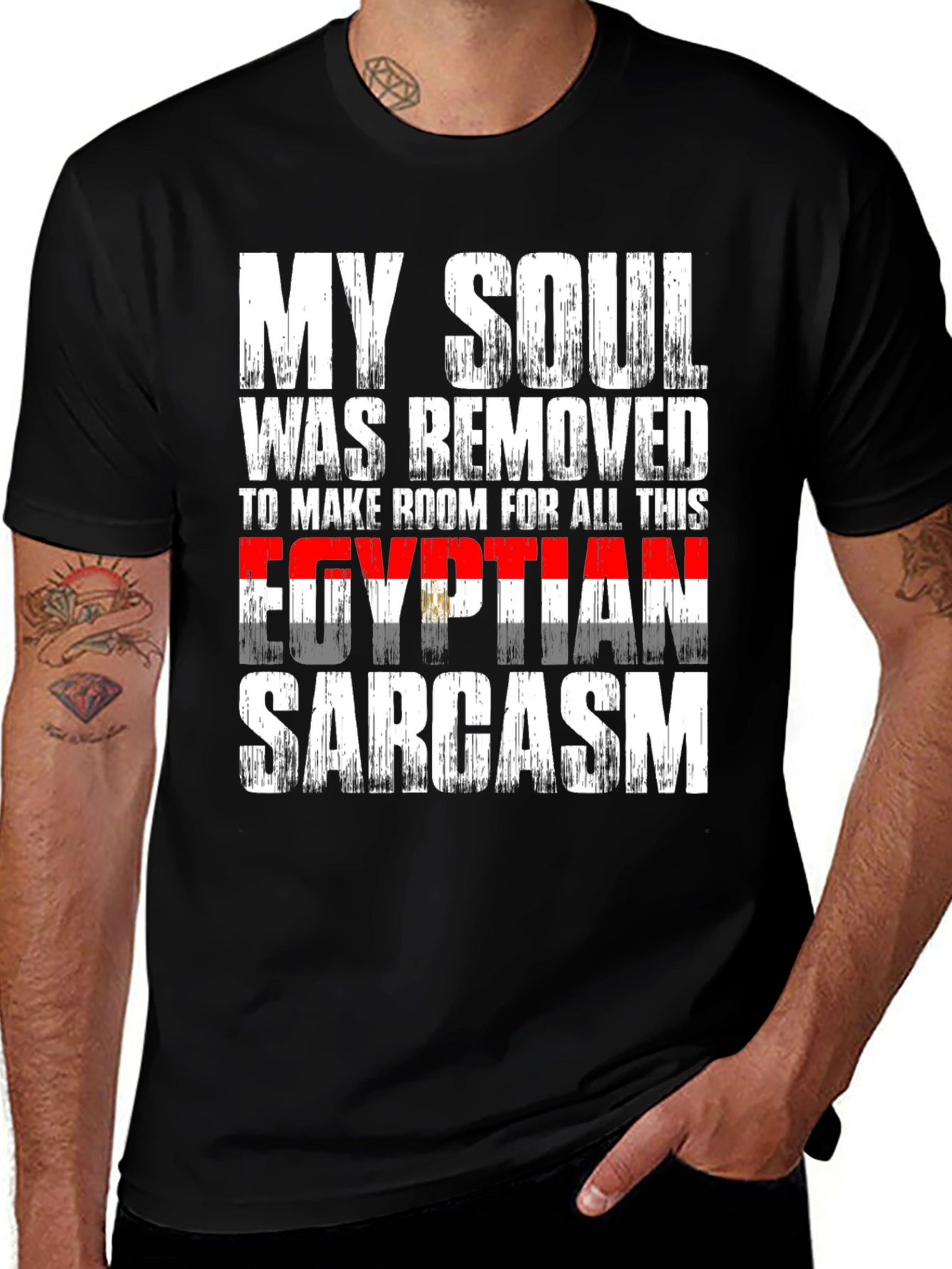 Variant 15 of Egyptian Sarcasm Graphic T-Shirt - Funny Humor Tee