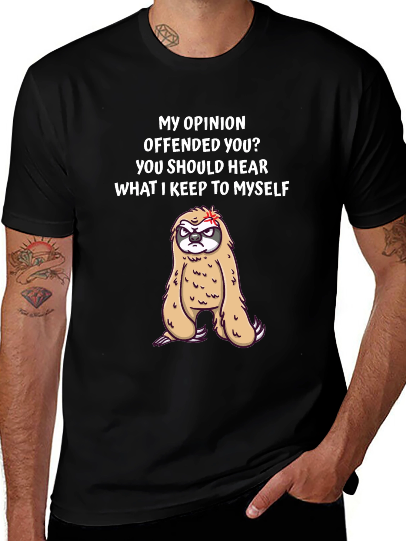 Variant 3 of Offended Sloth T-Shirt - Funny Graphic Tee